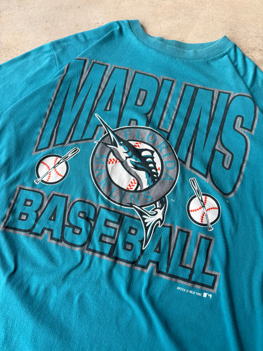 Vintage Marlin Baseball "1992" Tee - L