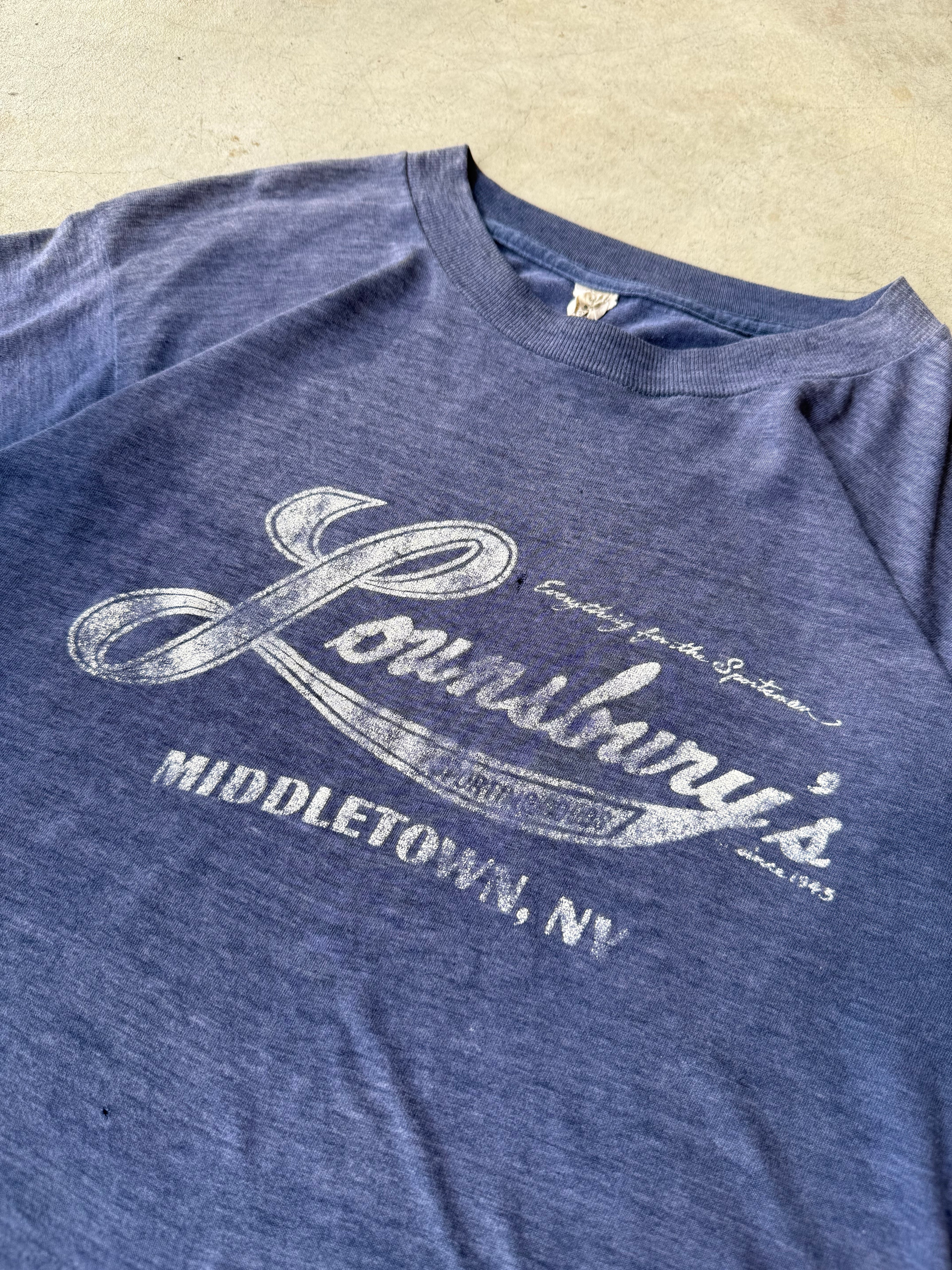 Vintage Lounsberry Middletown, Ny Paper Thin Tee - M