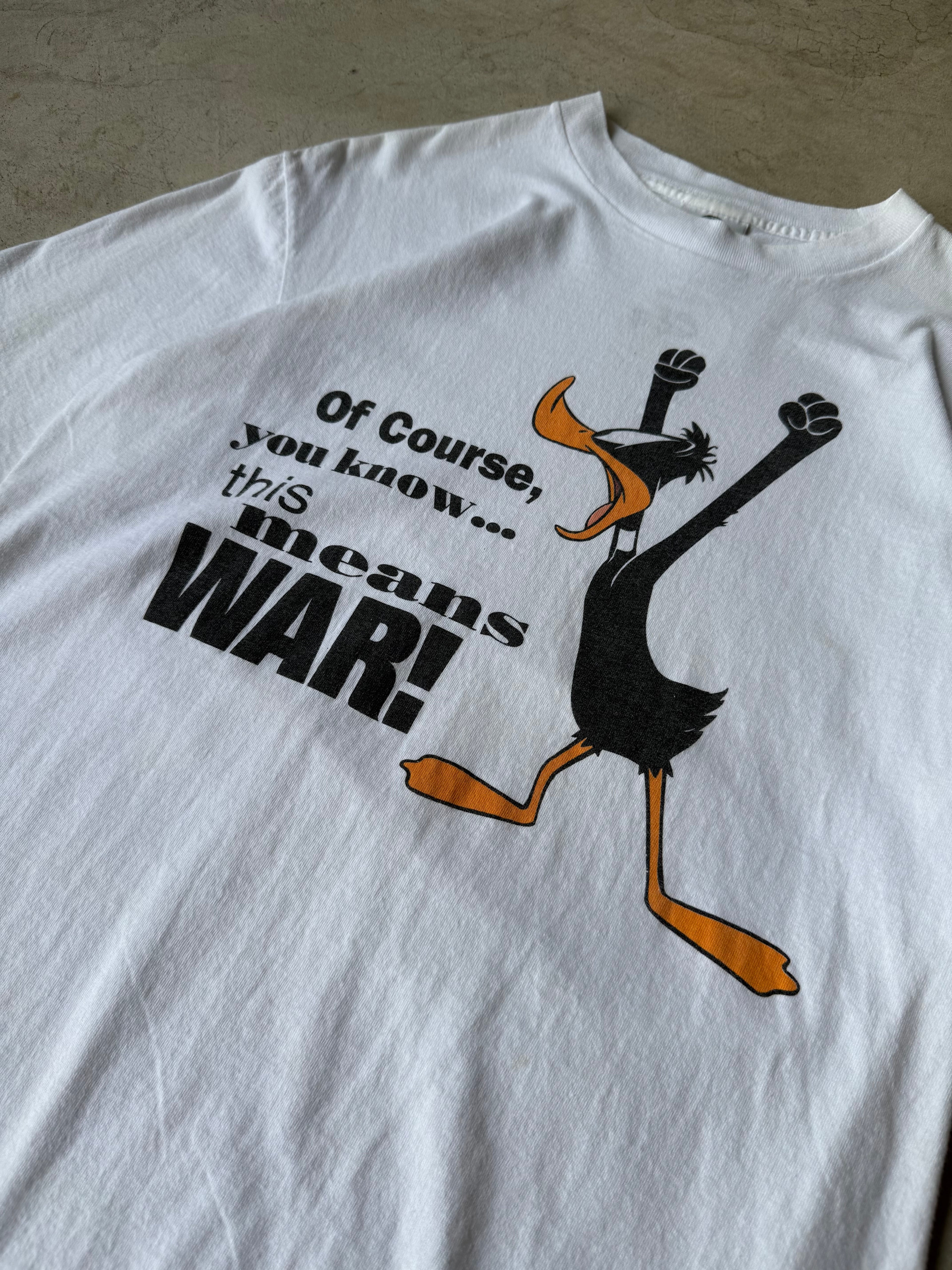 Vintage Daffy Duck "This Means War" Tee - M