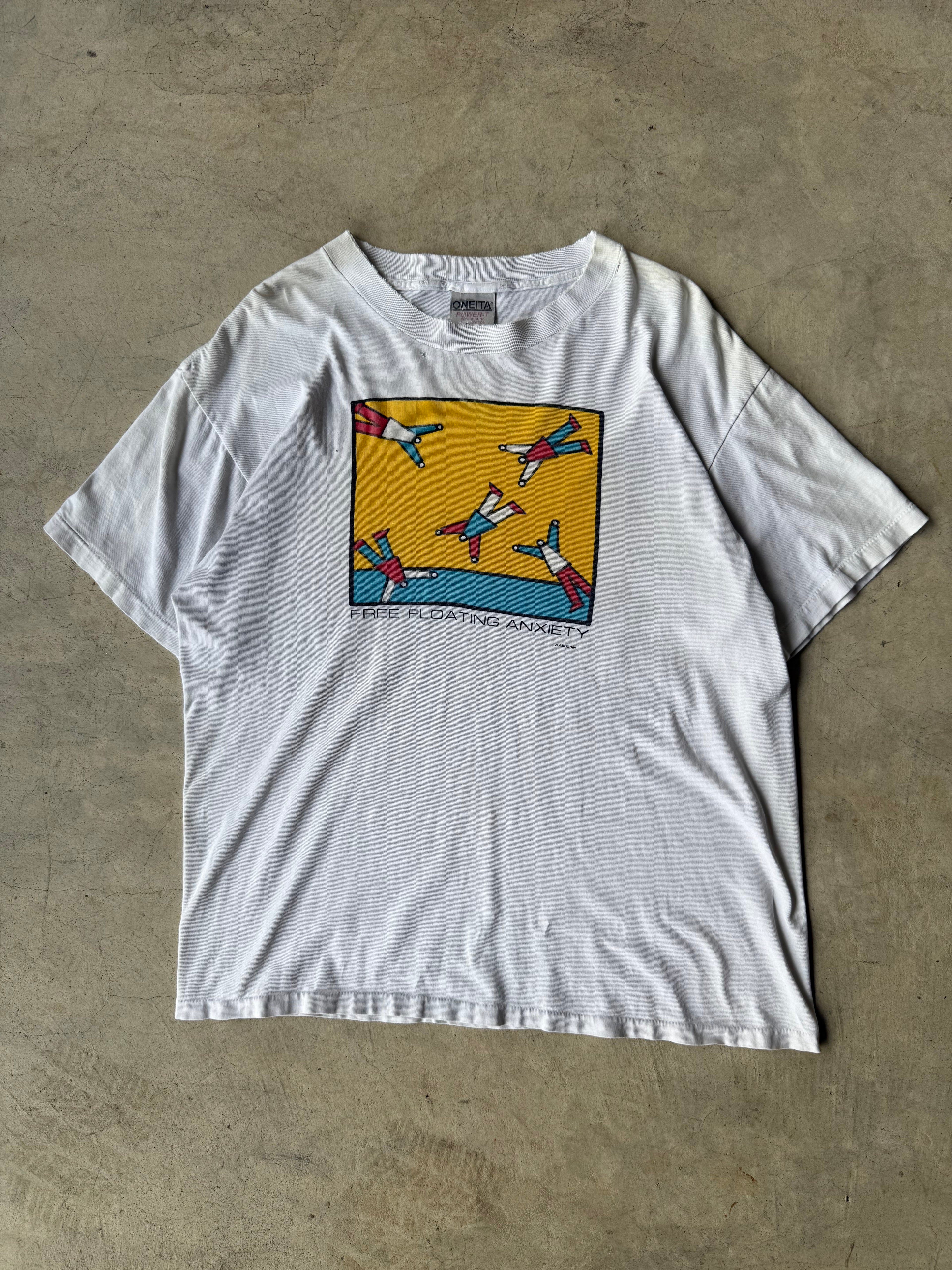Vintage "Free Floating Anxiety" Tee - L