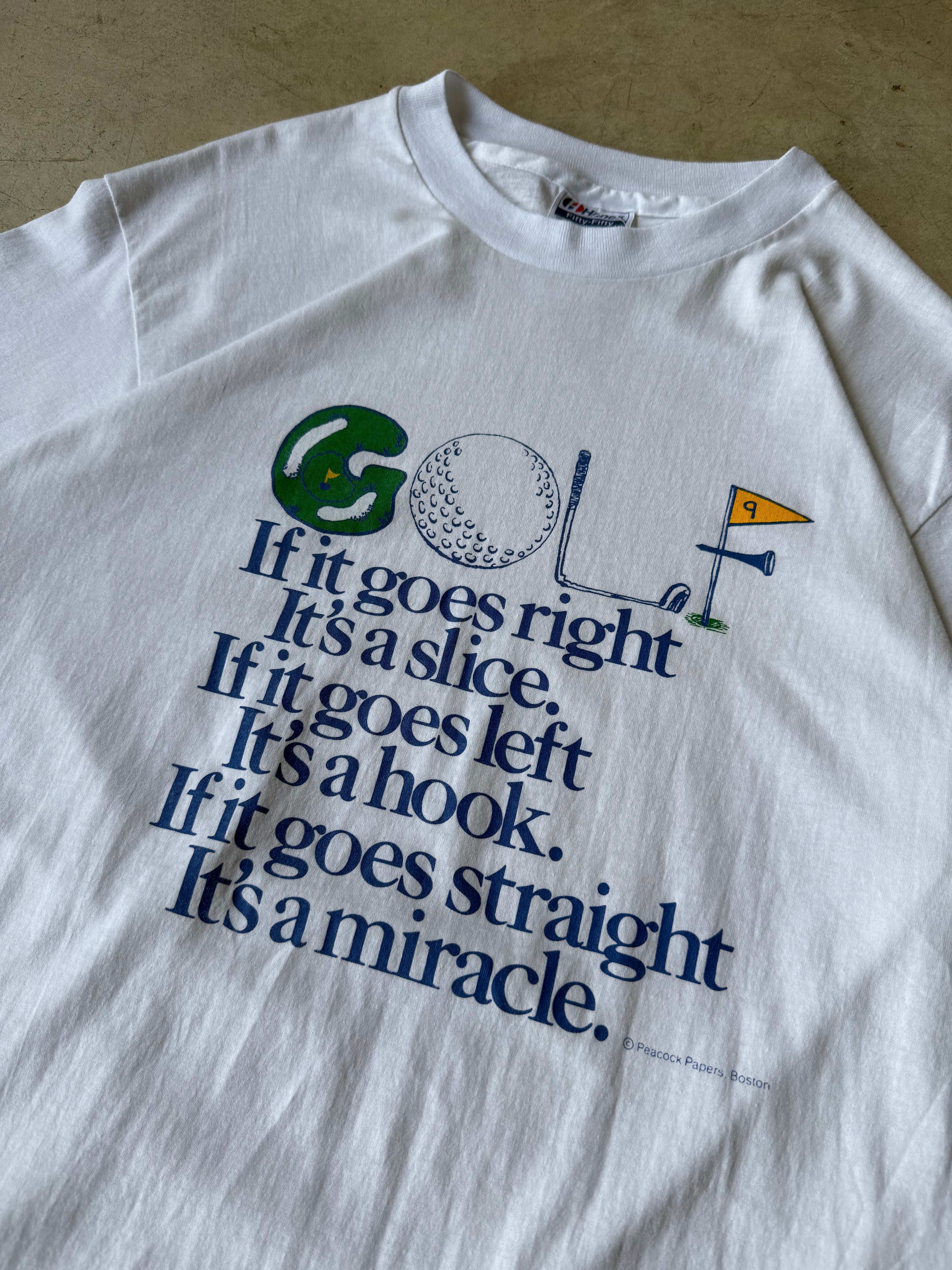 Vintage Funny Golf Tee - L
