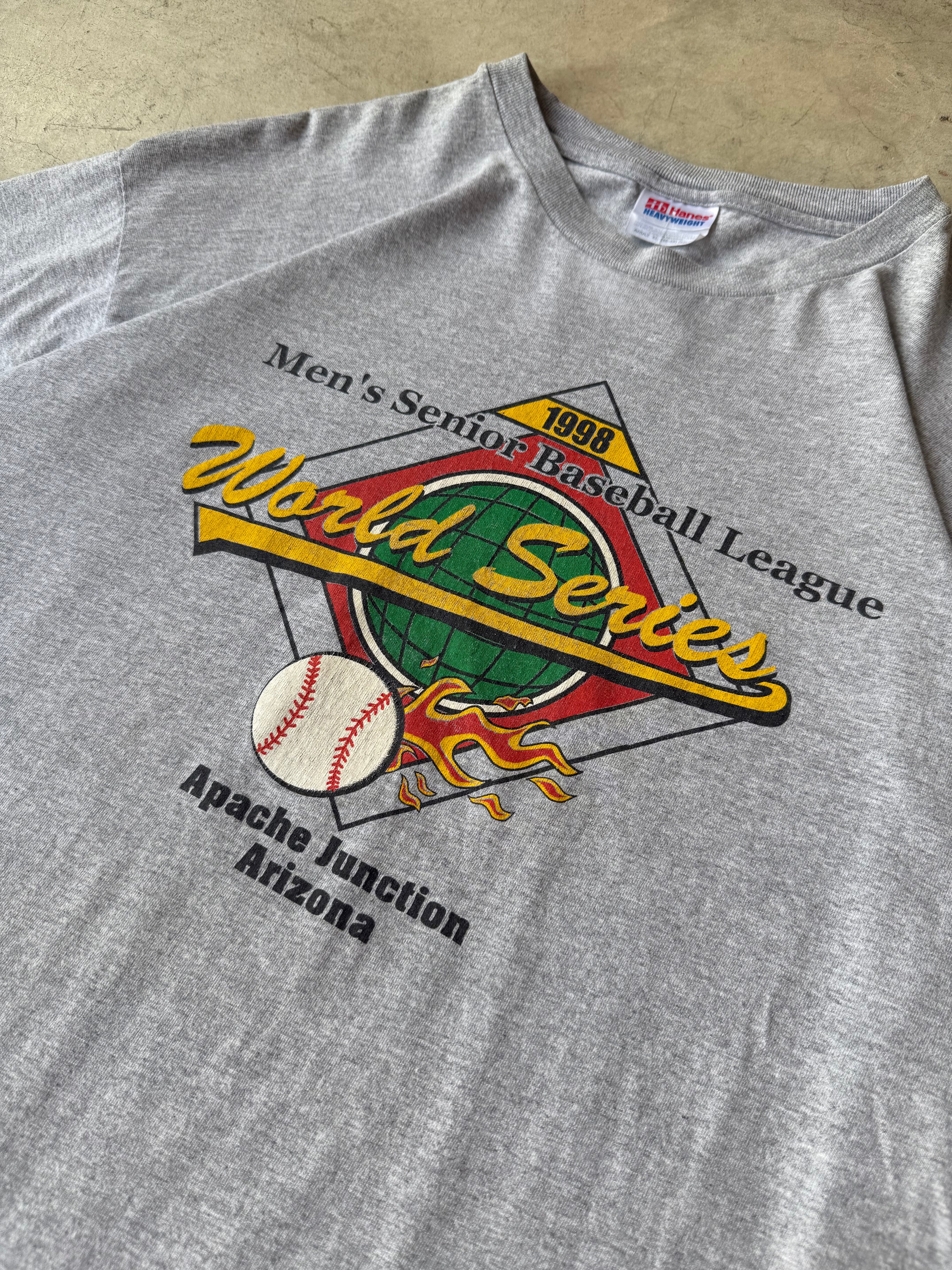 Vintage Men's Senior Baseball League "1998" Tee - XL
