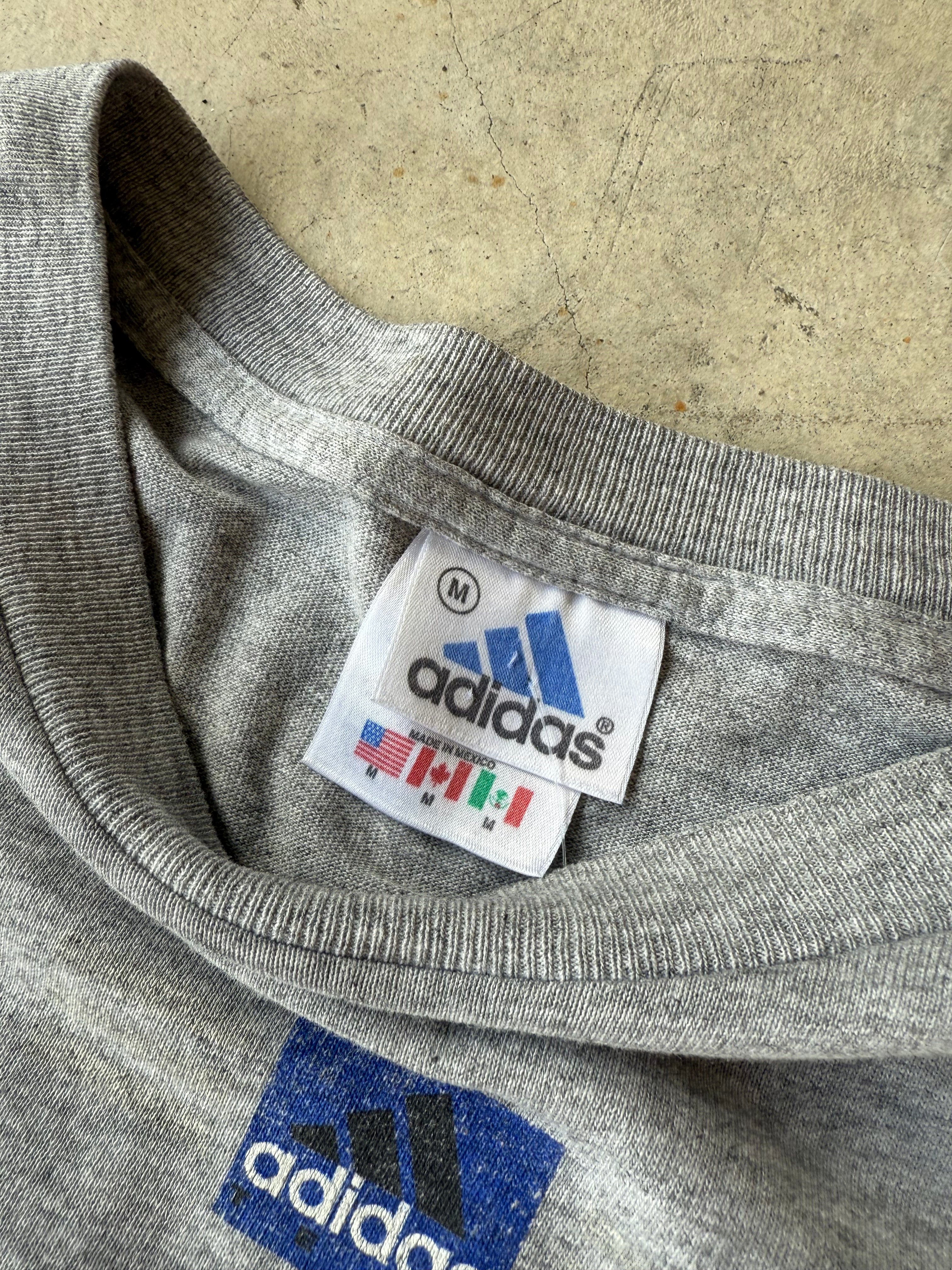 Vintage Y2K Adidas Box Logo Tee - M