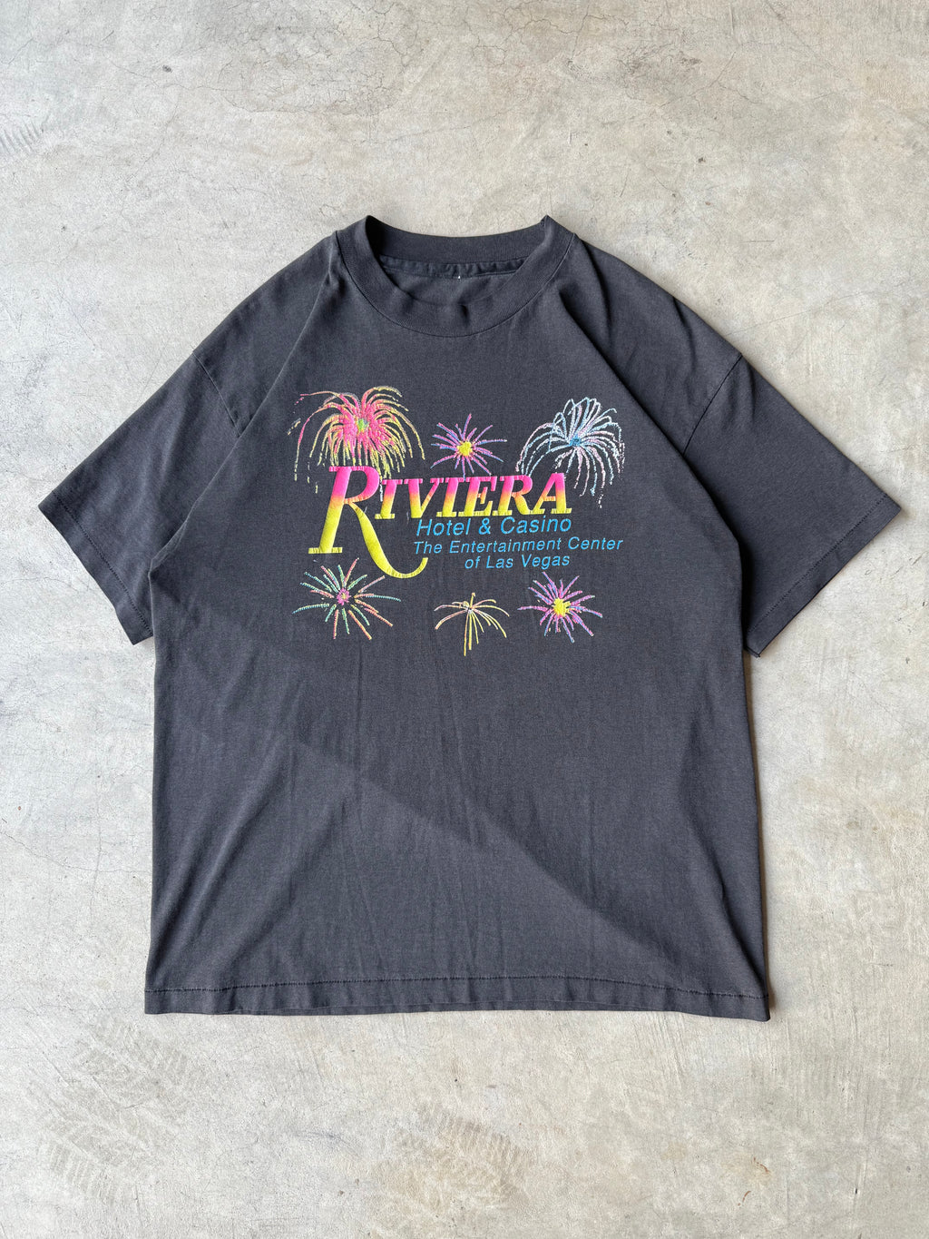 Vintage Riviera Casino Firework Tee - L