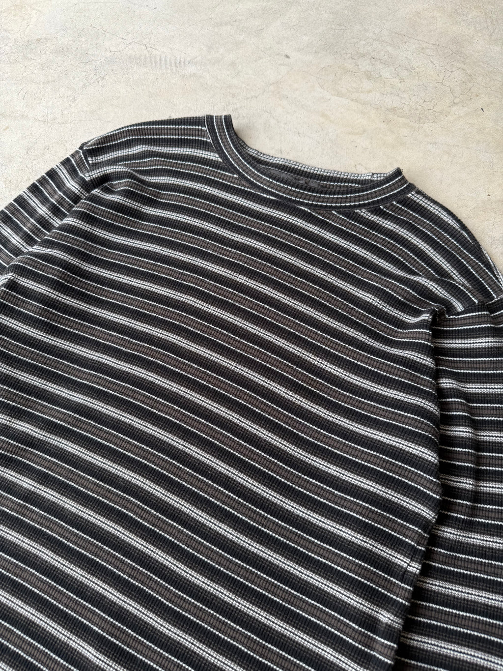 Vintage Banana Republic Striped Thermal - M