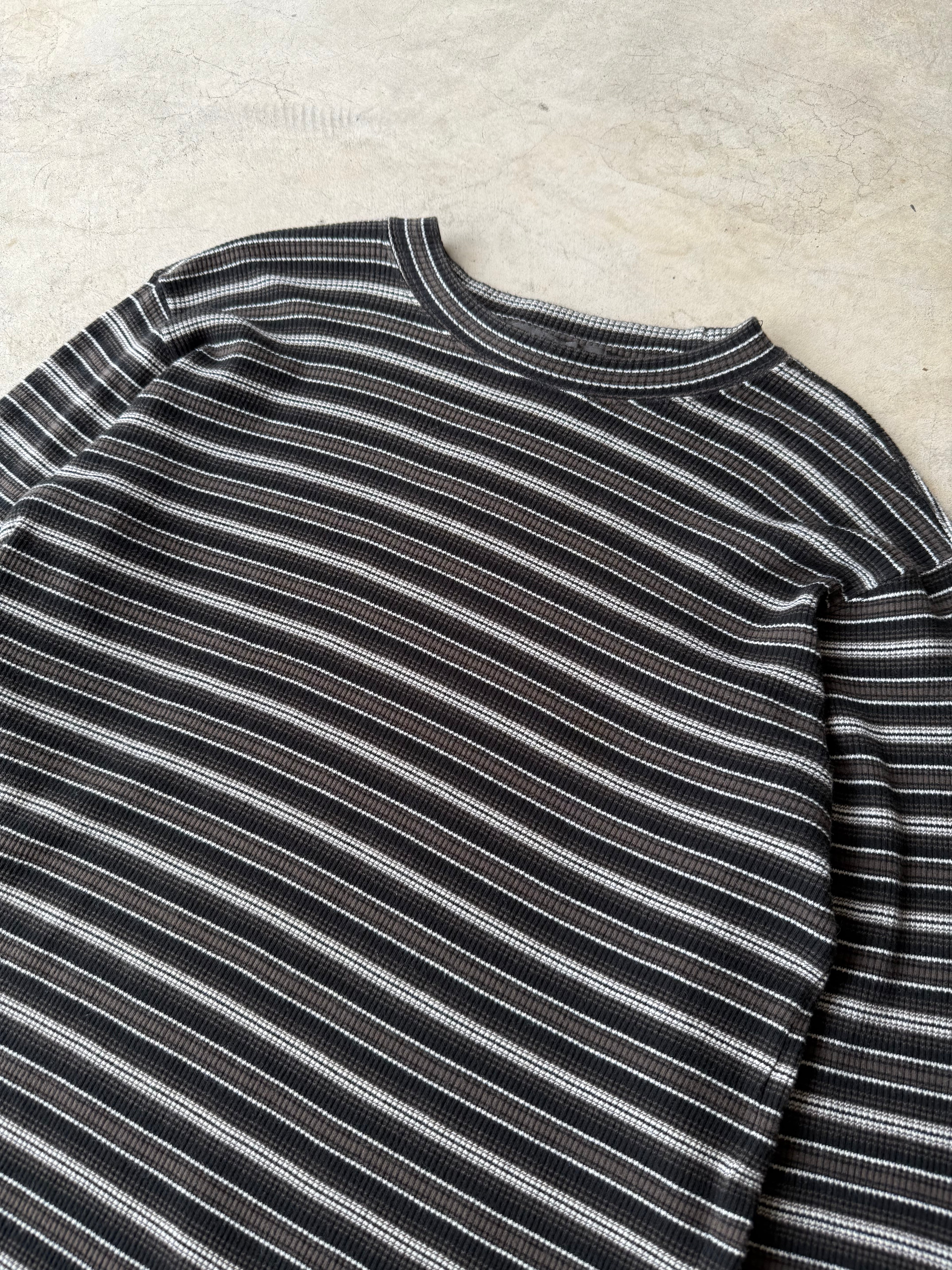 Vintage Banana Republic Striped Thermal - M