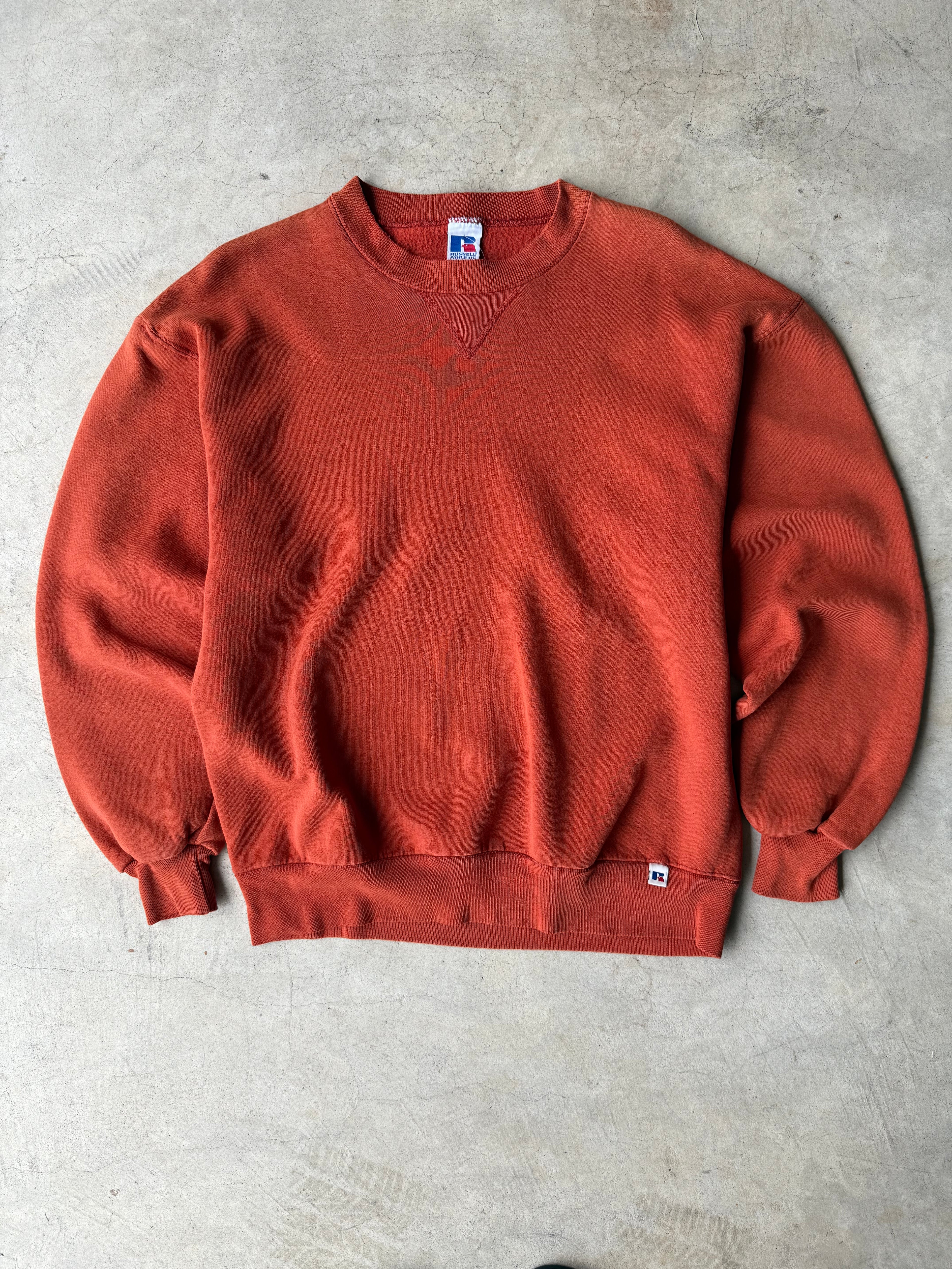 Vintage Orange Russell Athletic Crewneck - L