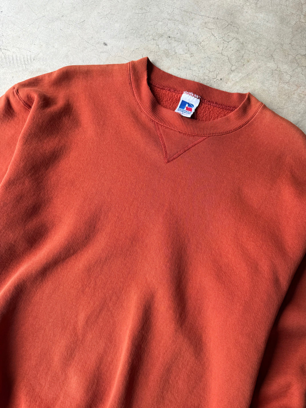 Vintage Orange Russell Athletic Crewneck - L