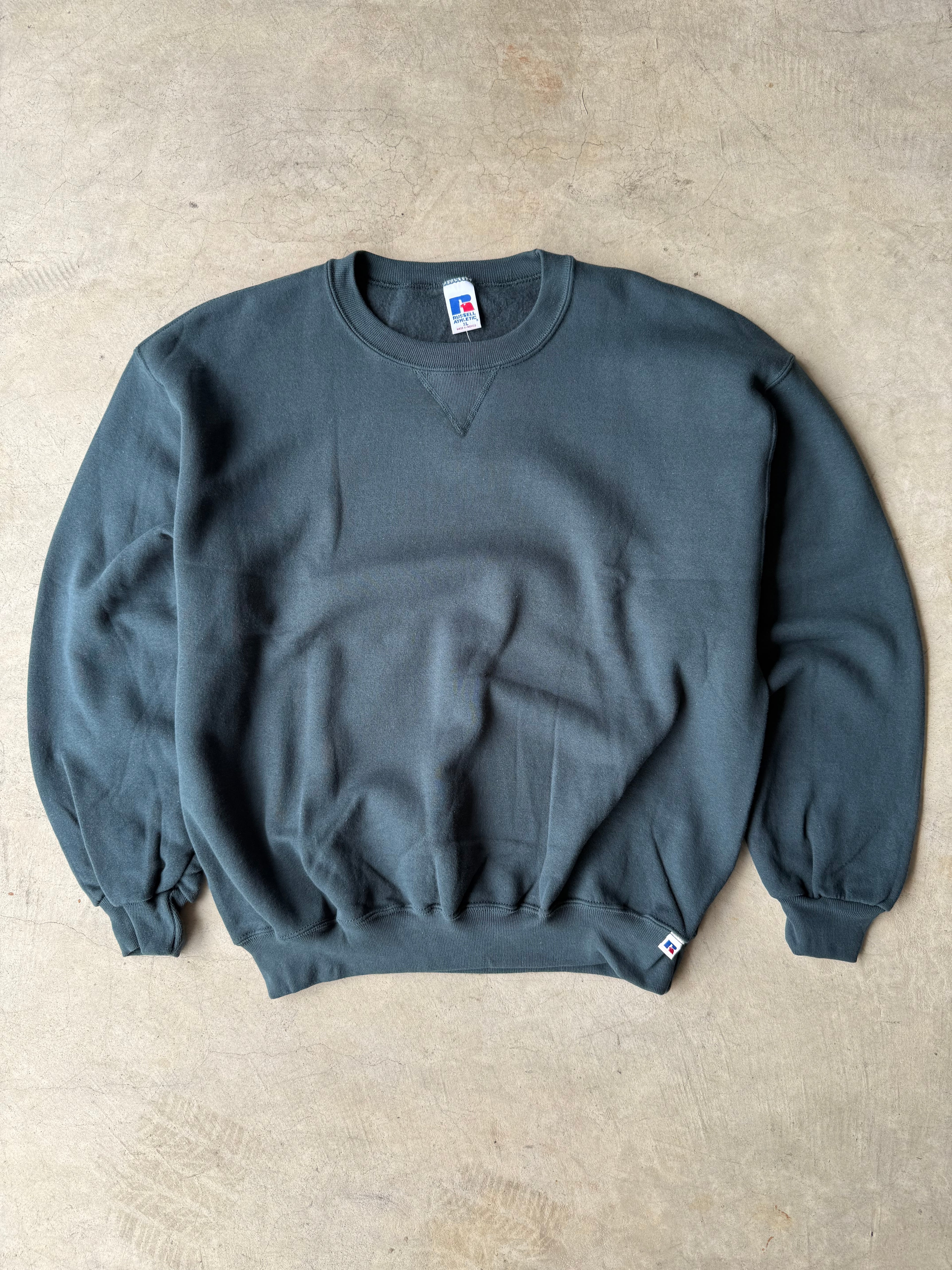 Vintage Dark Green Russell Athletic Crewneck - XL
