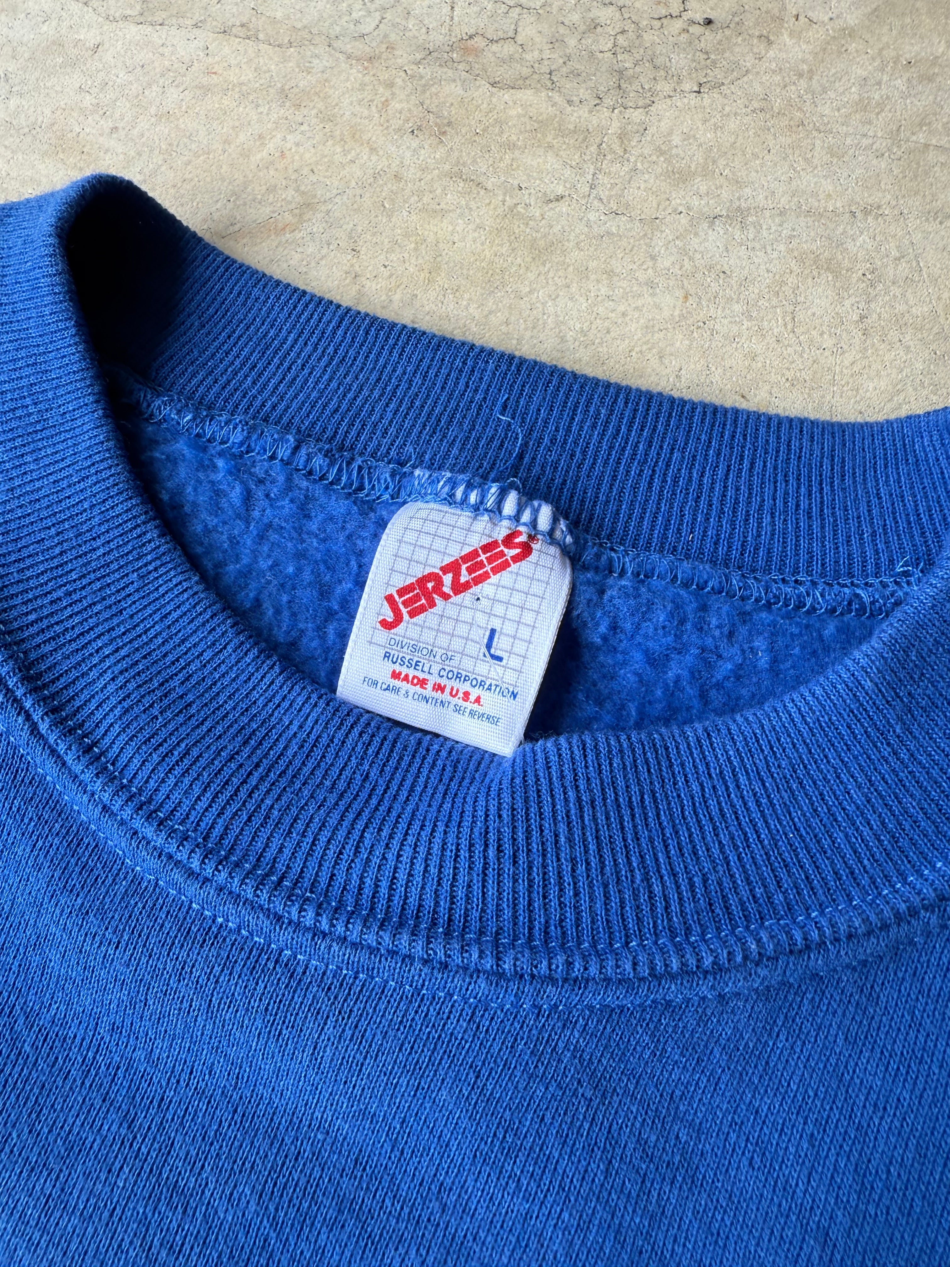 Vintage Blue Meadowmere Eagles Crewneck - L