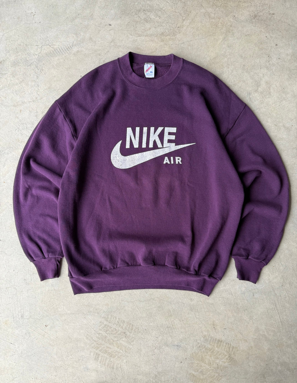 Vintage Maroon Bootleg Nike Air Crewneck - XL