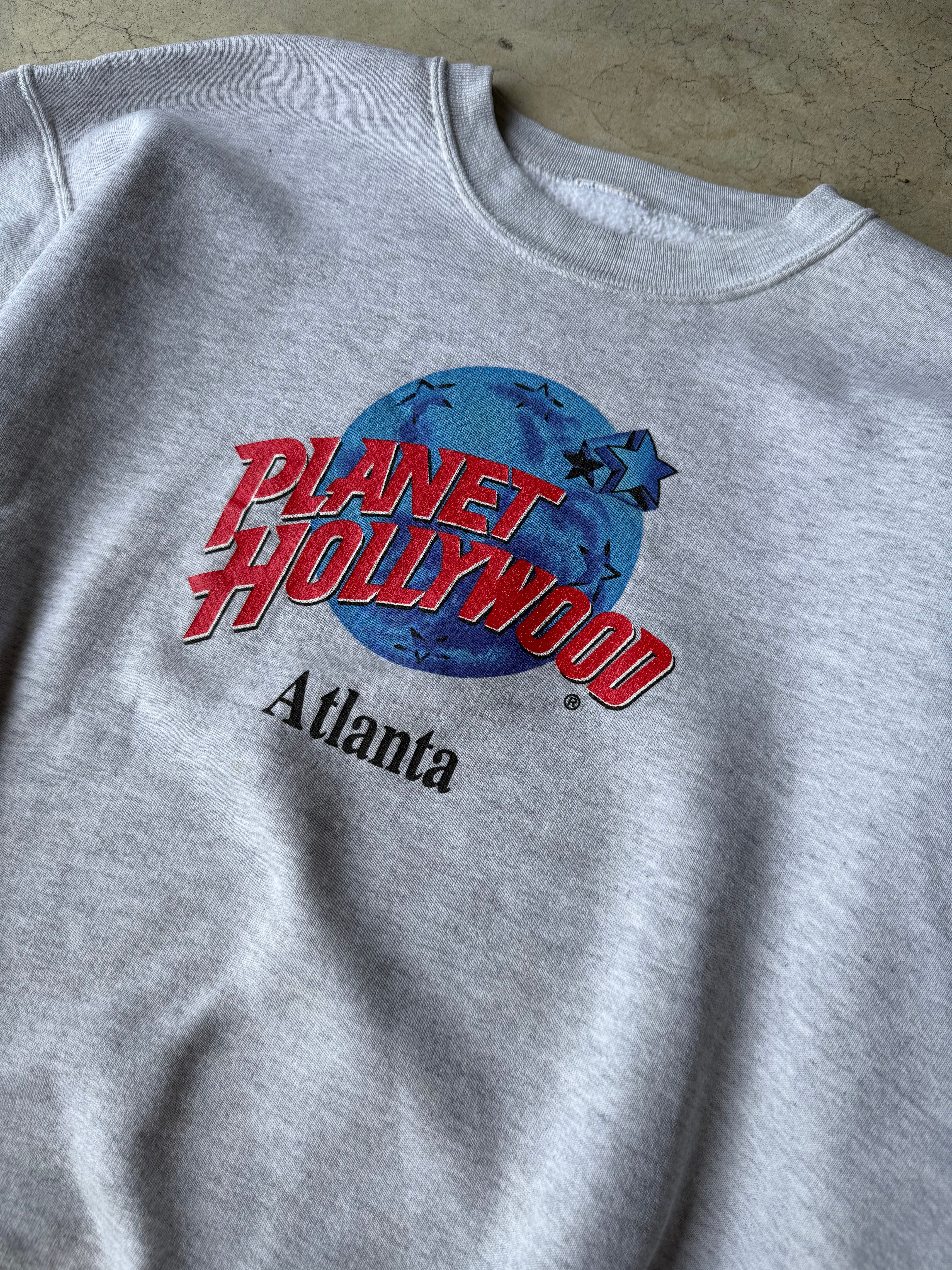 Vintage Gray Planet Hollywood Crewneck - M