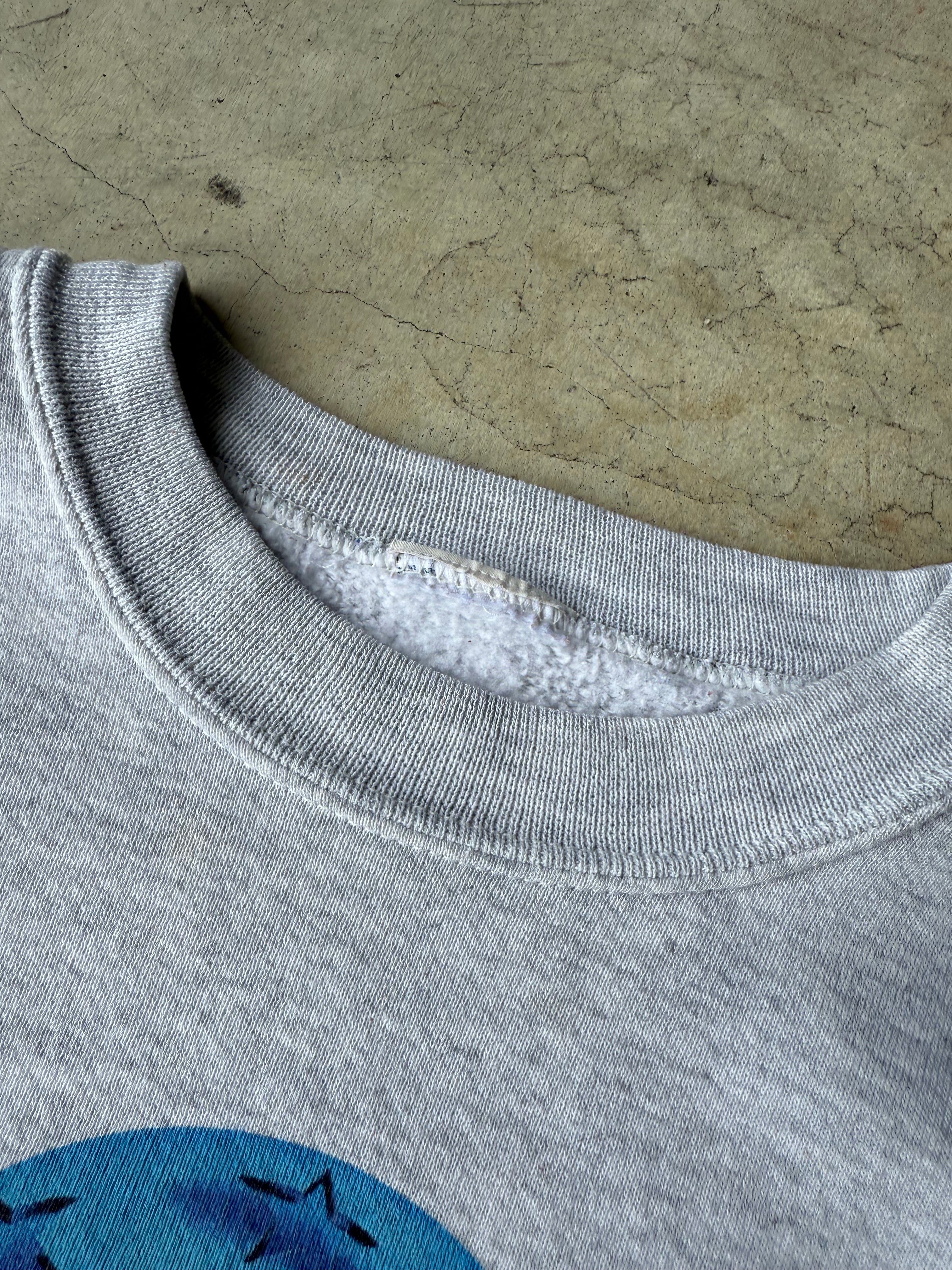 Vintage Gray Planet Hollywood Crewneck - M