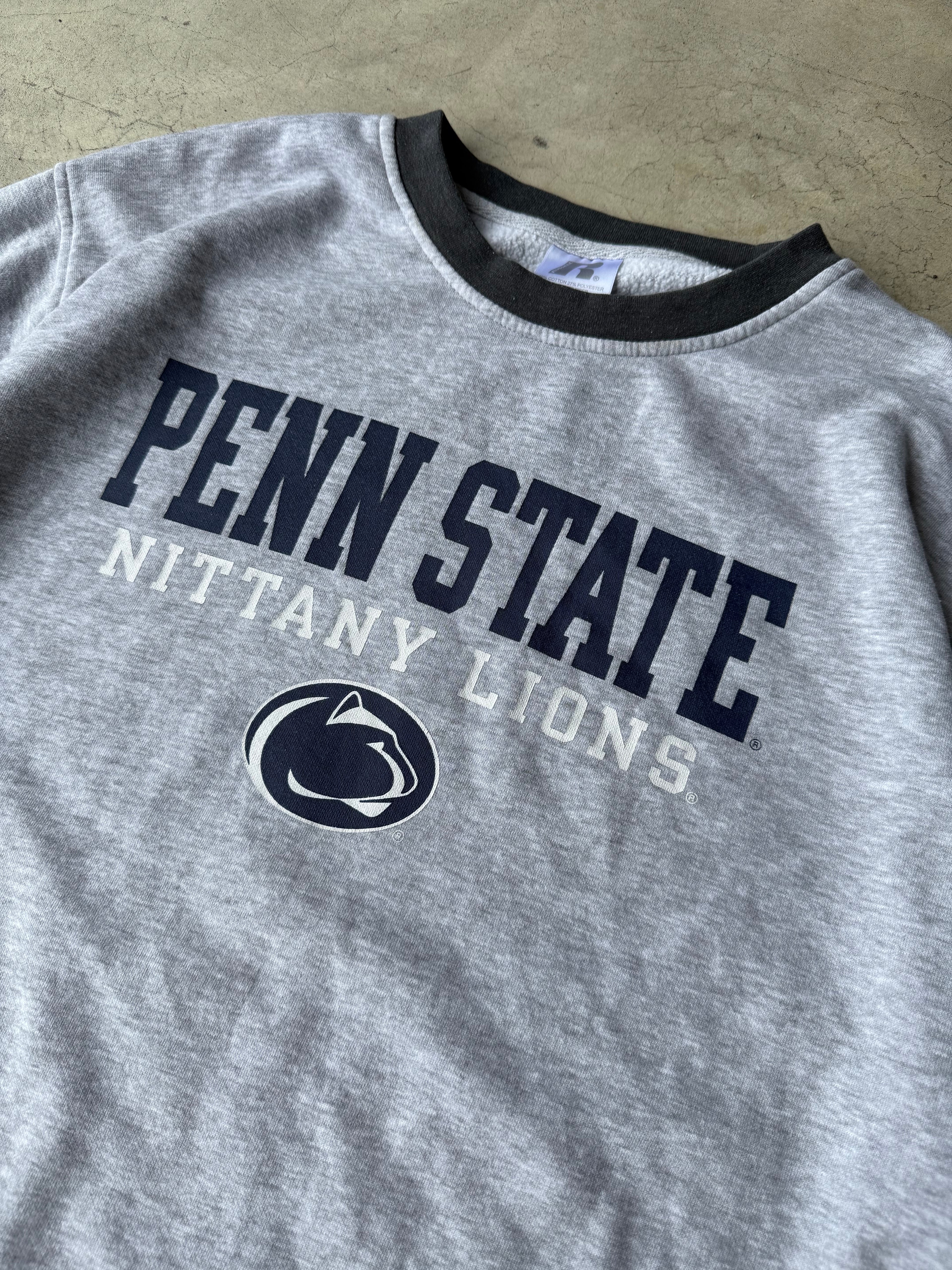 Vintage Gray Penn State Russell Athletic Crewneck - XL