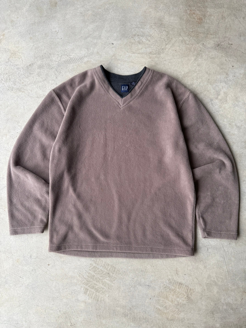 Vintage Brown Gap Fleece Pull Over - XL