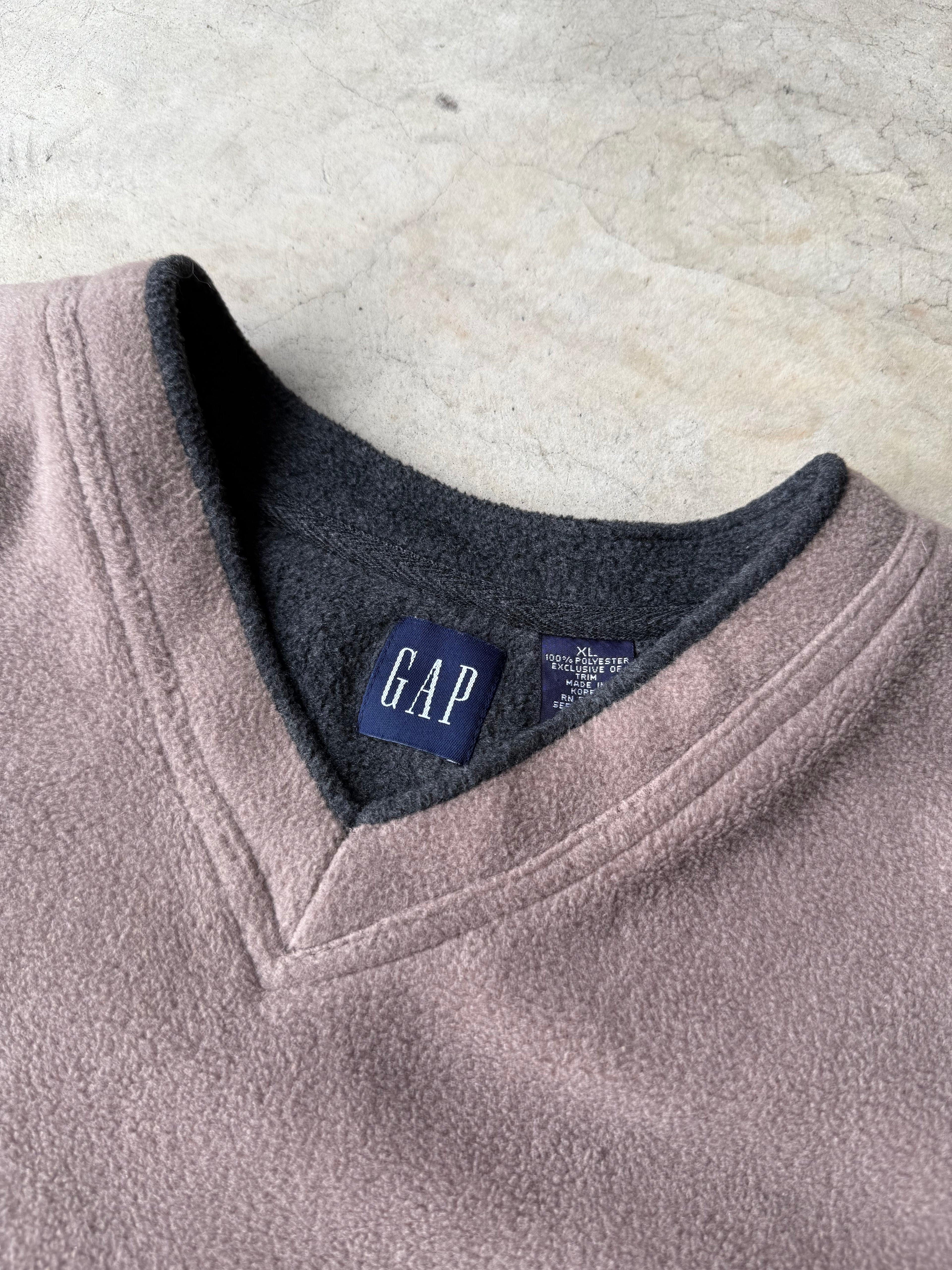 Vintage Brown Gap Fleece Pull Over - XL