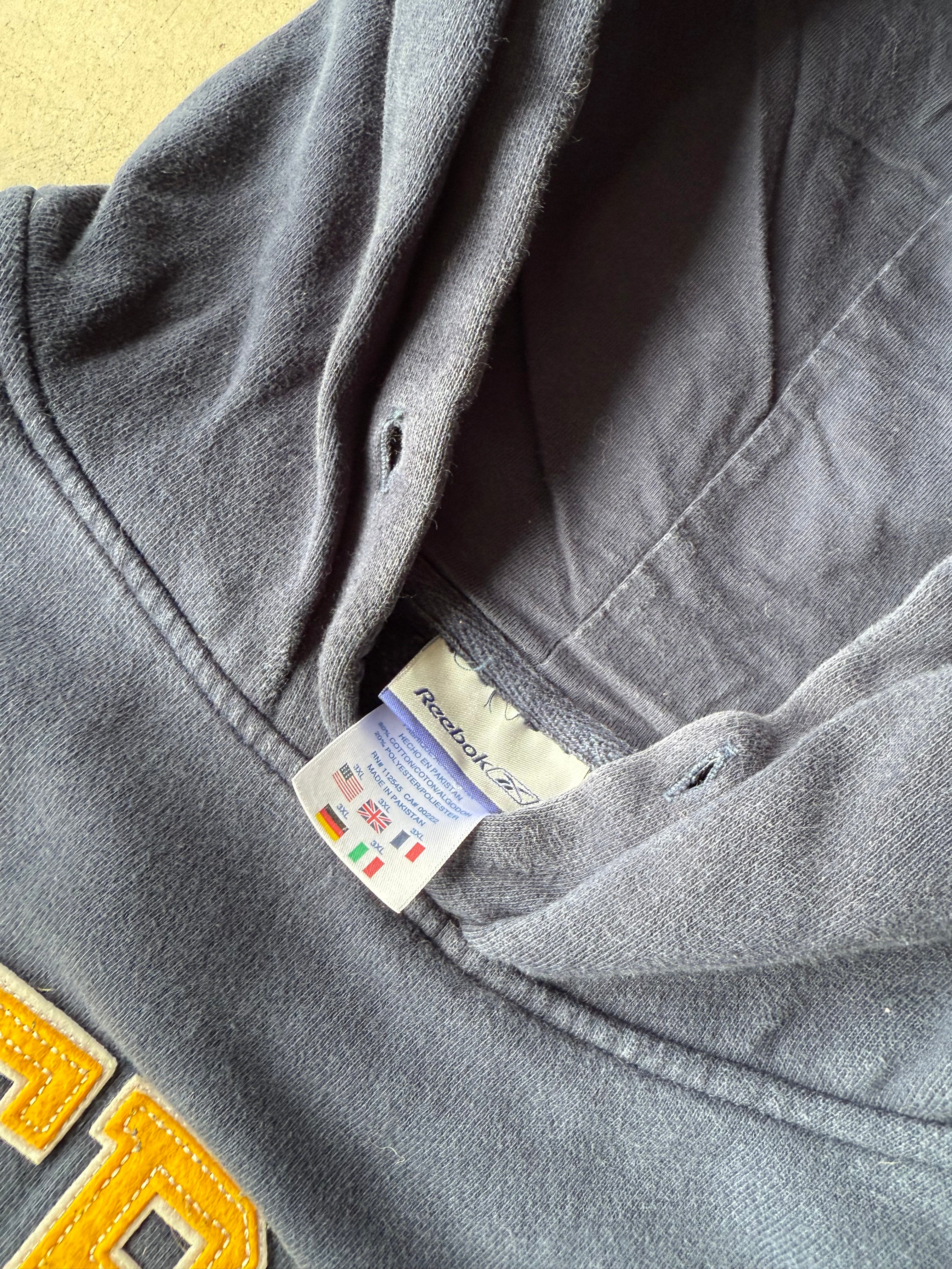 Vintage Navy Blue Reebok Hoodie - XL