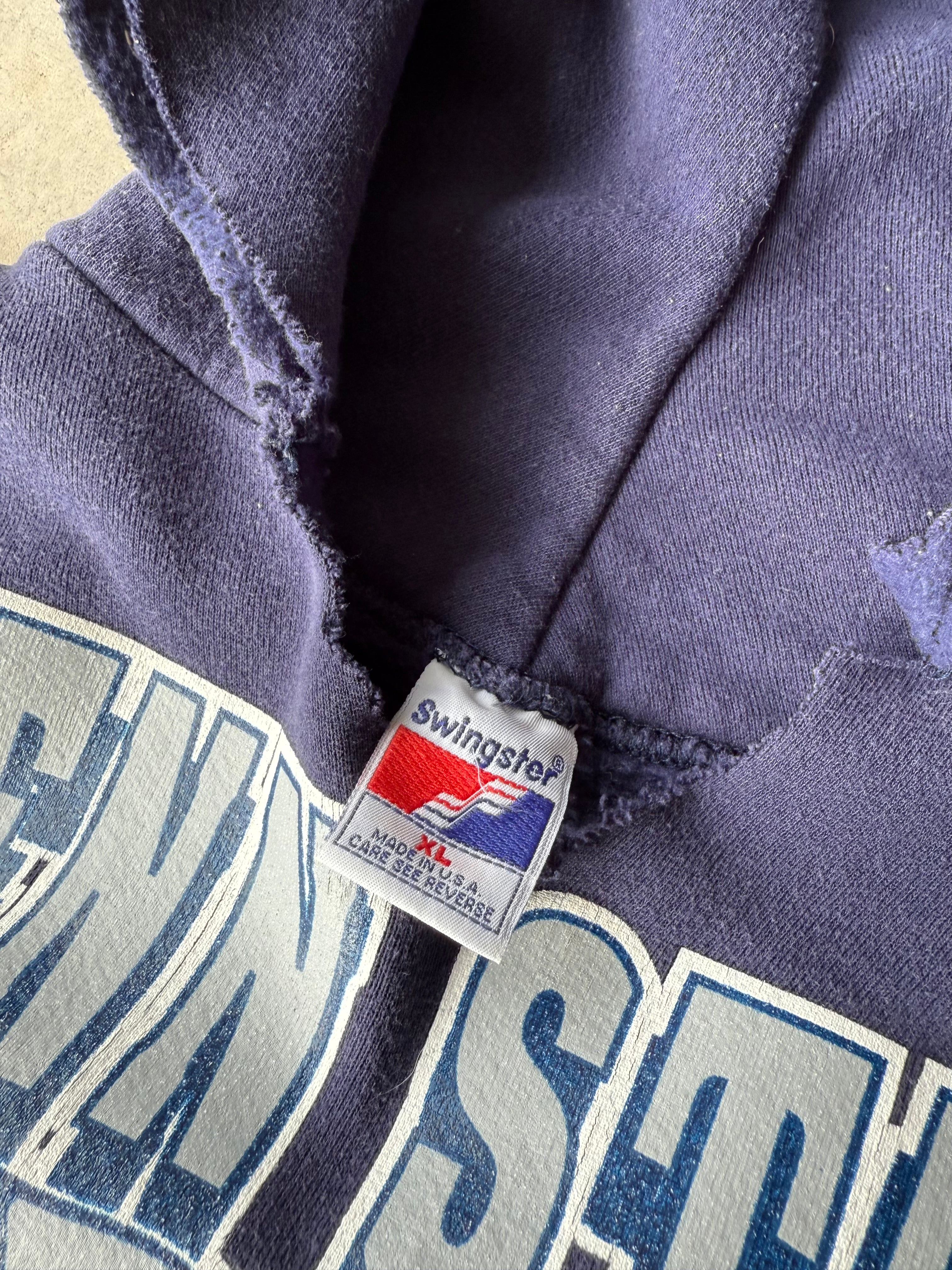 Vintage Navy Blue Penn State Hoodie - XL