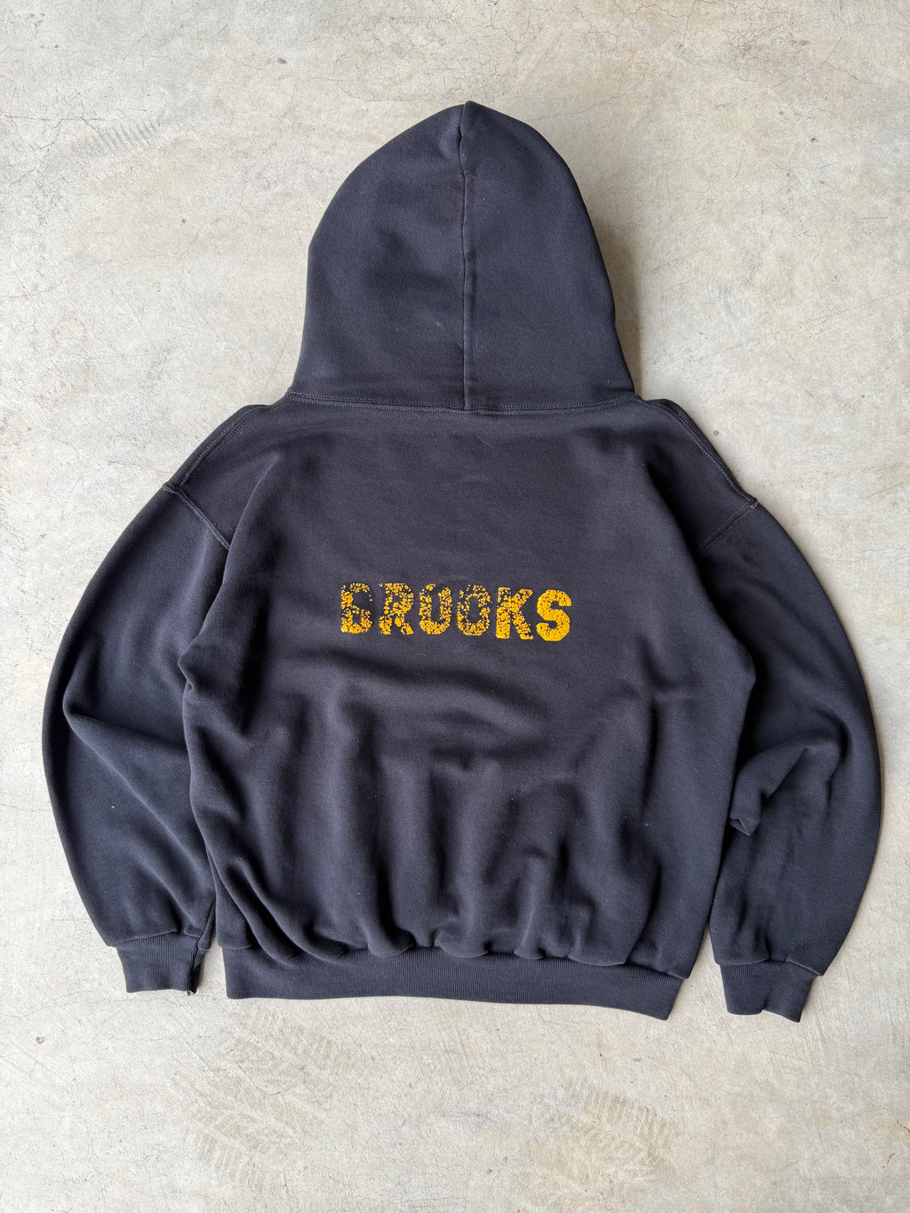 Vintage 1980s Black Russell Athletic Hoodie - M