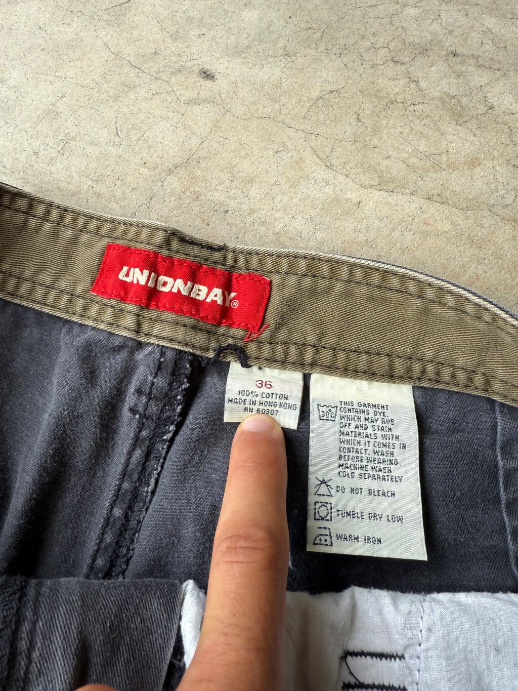 Vintage UnionBay Gray Cargo Shorts - 36