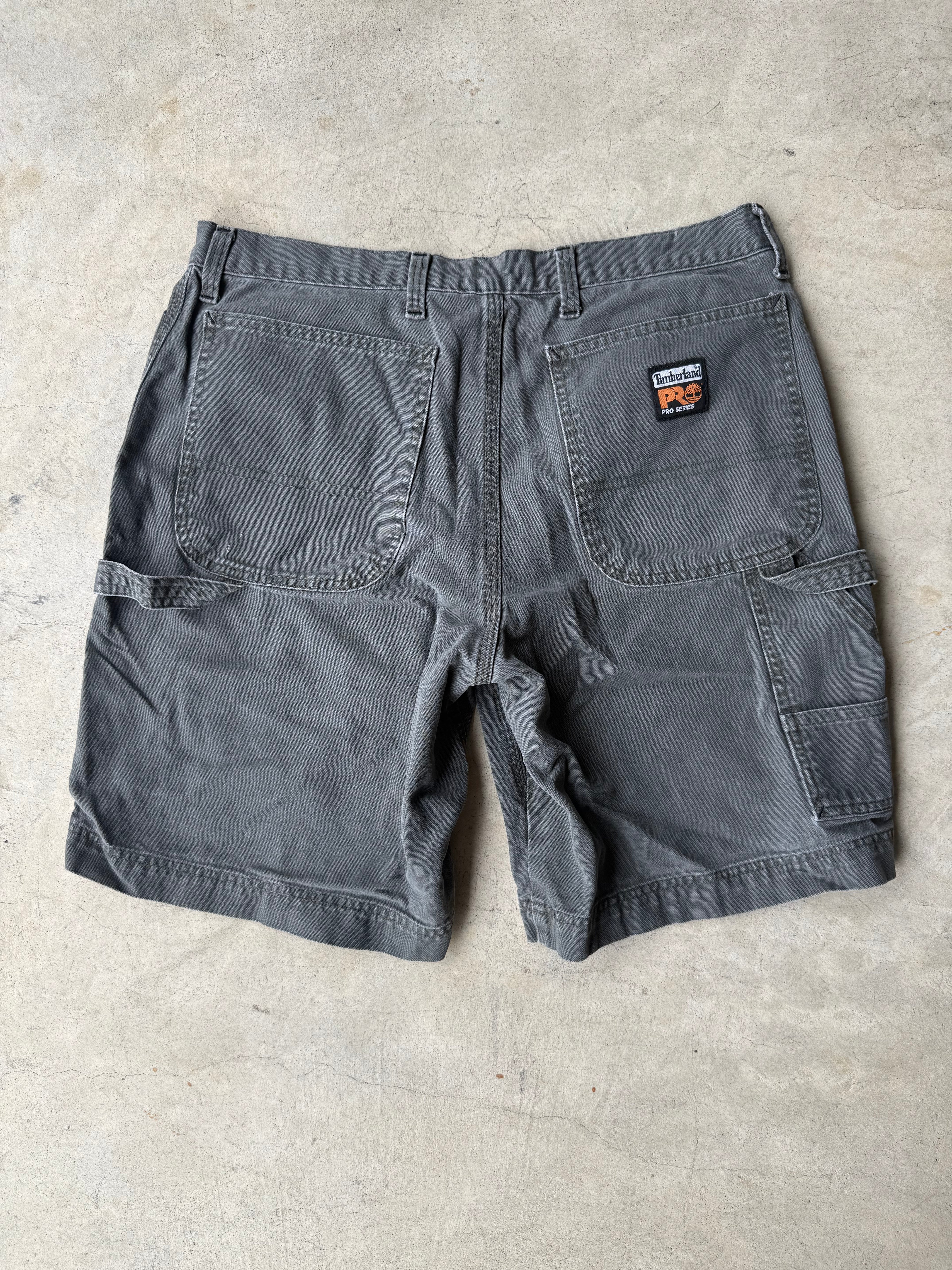 Vintage Timberland Gray Workwear Shorts - 34