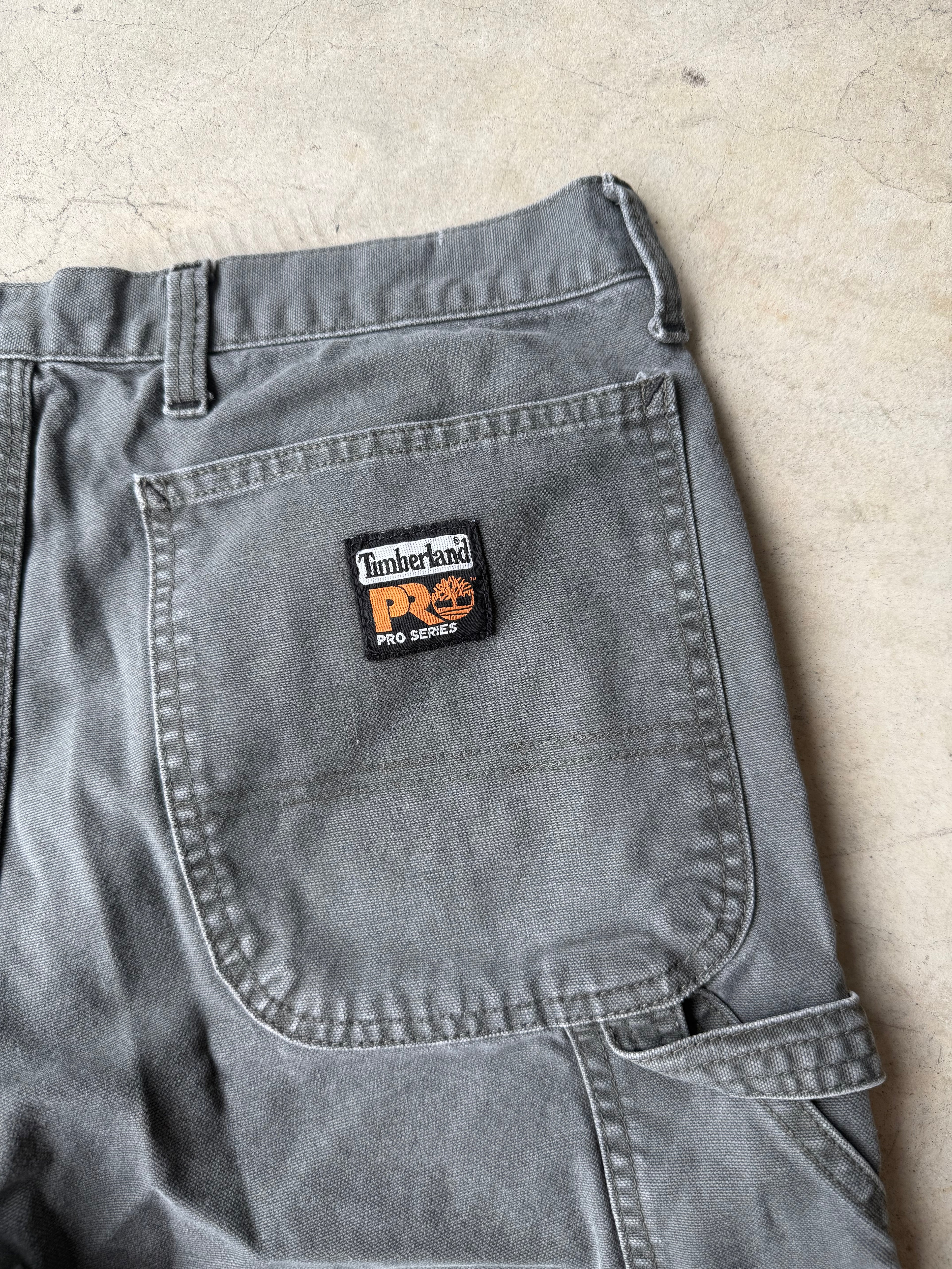 Vintage Timberland Gray Workwear Shorts - 34