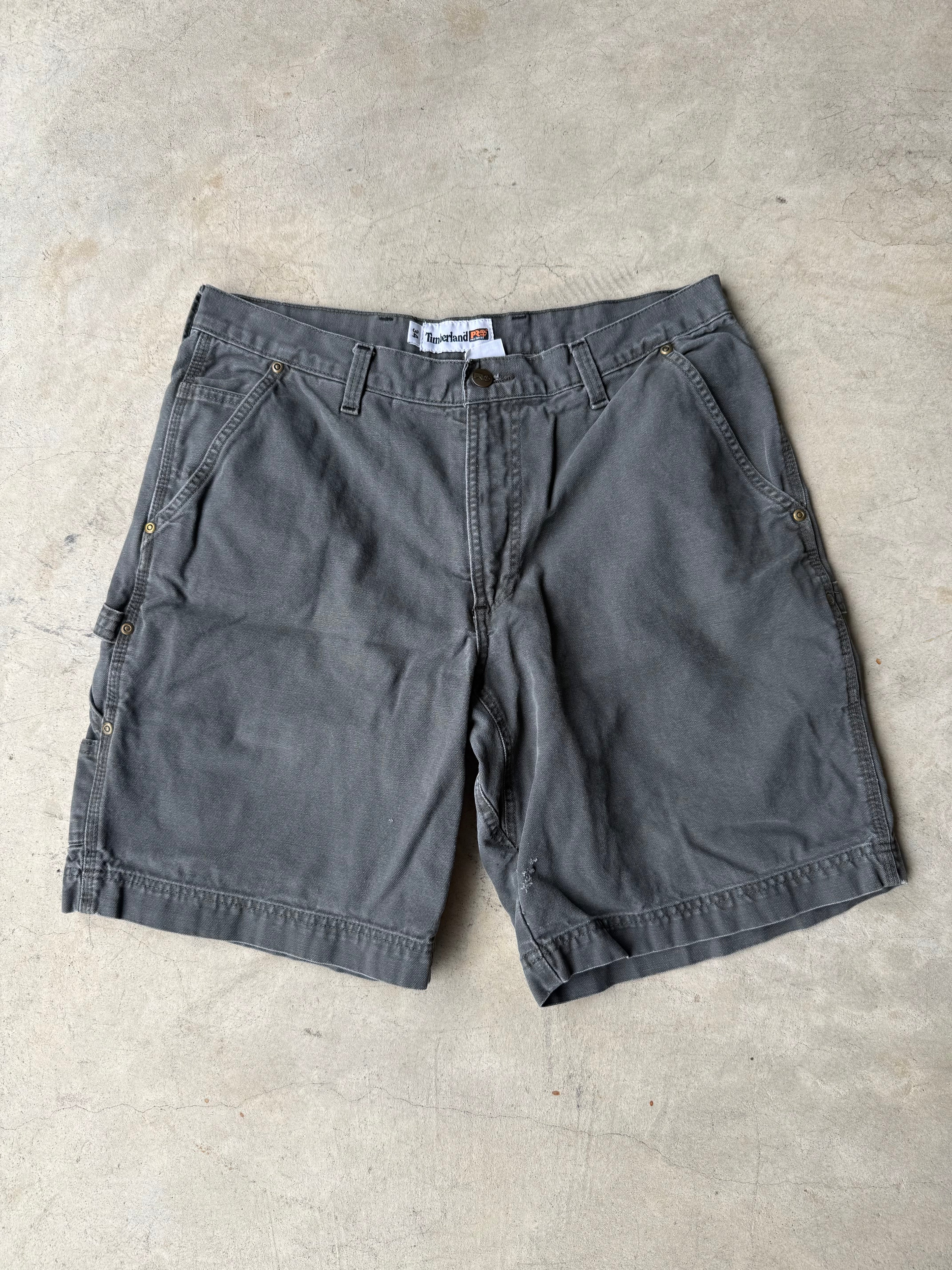 Vintage Timberland Gray Workwear Shorts - 34