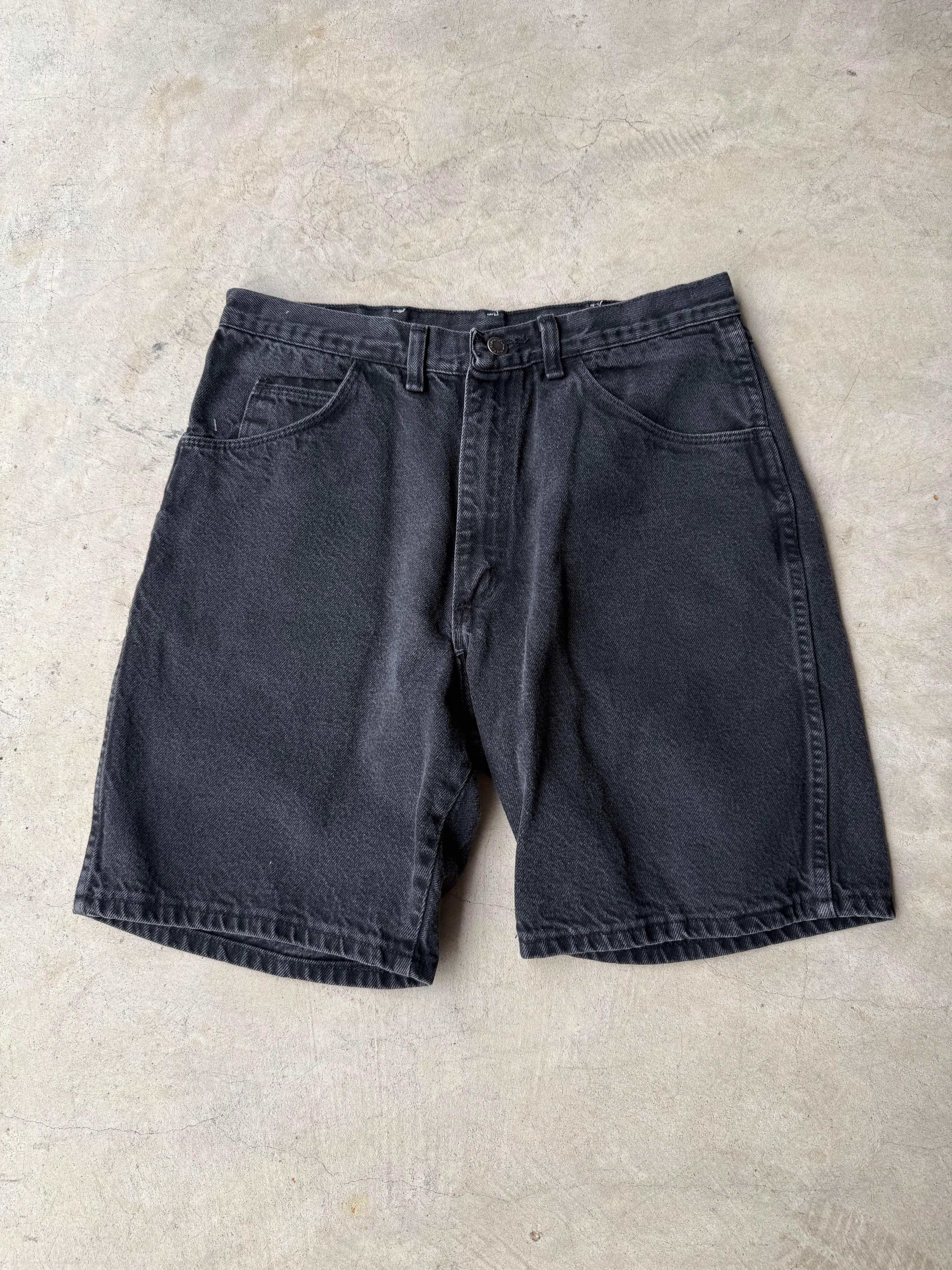 Vintage Wrangler Black Jean Shorts - 34