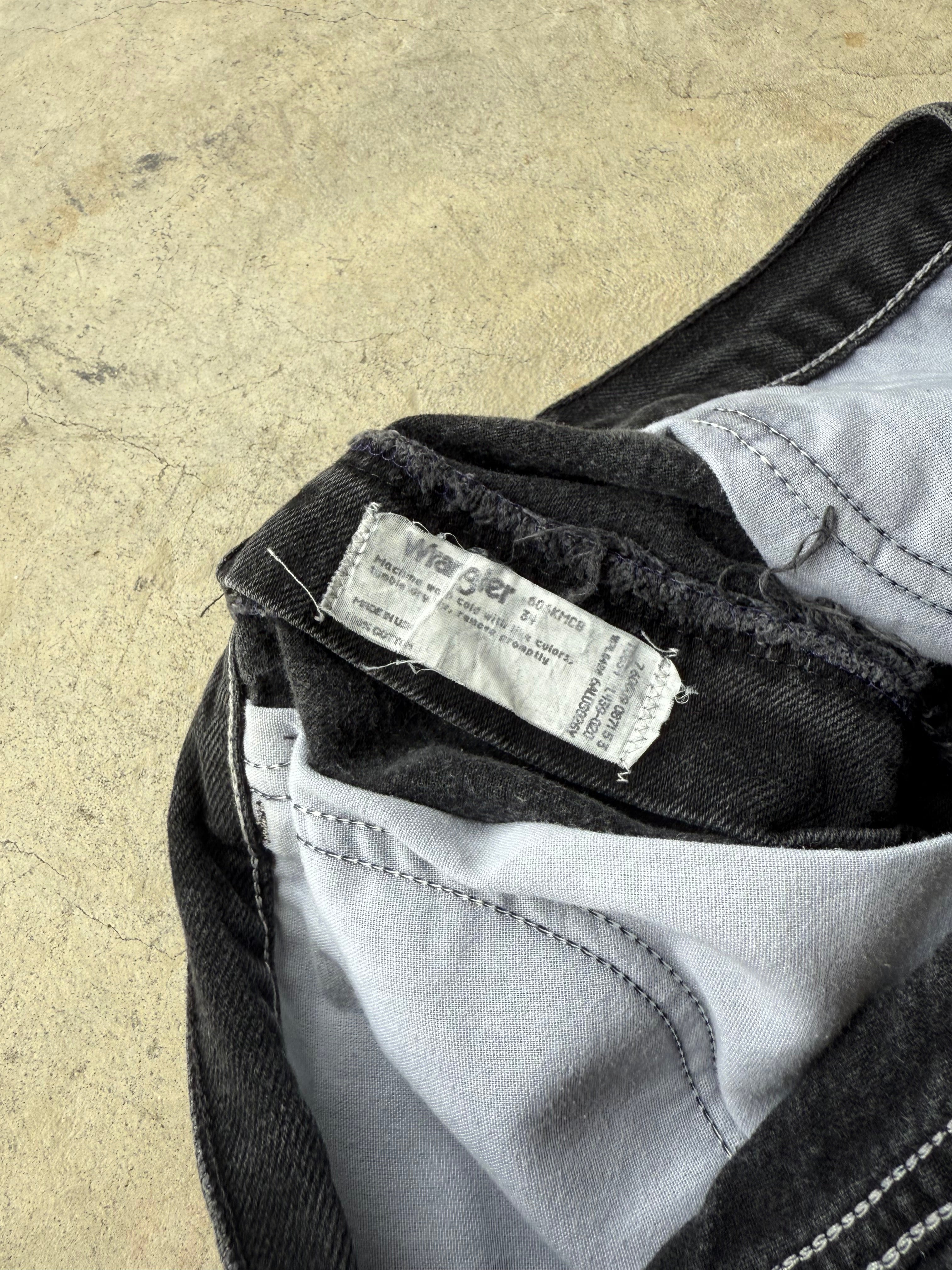 Vintage Wrangler Black Jean Shorts - 34