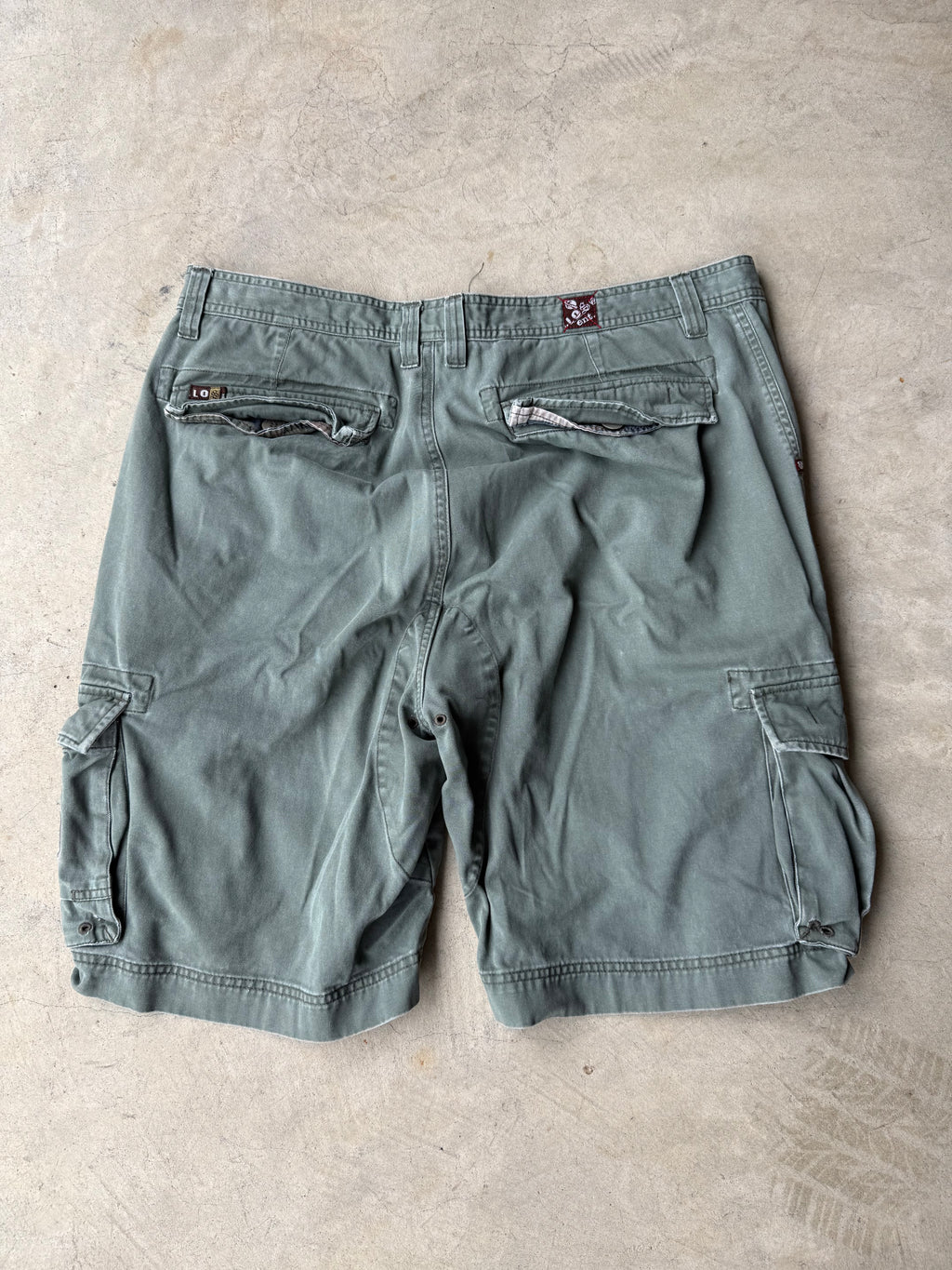 Vintage Lost Green Cargo Shorts - 38
