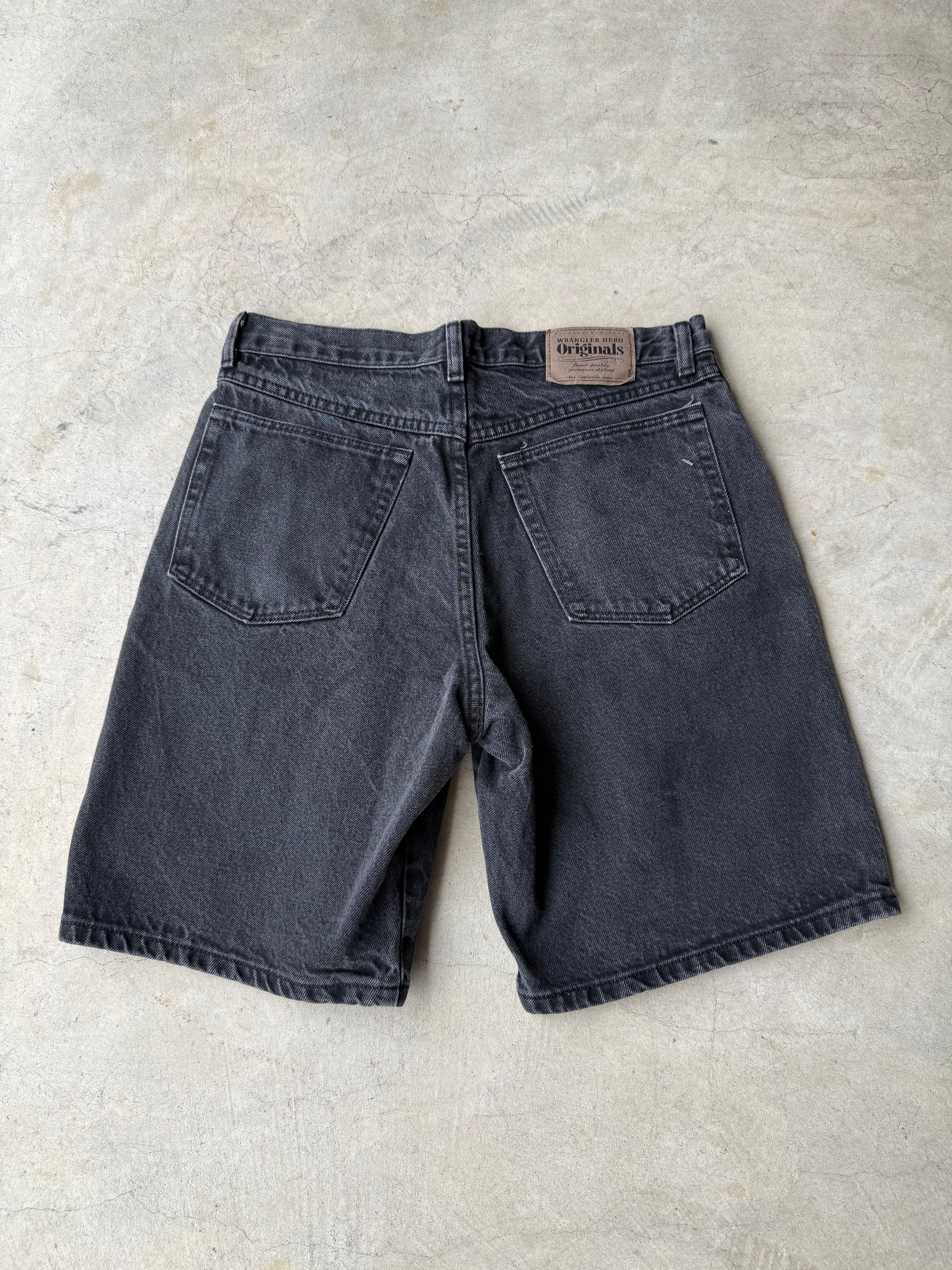 Vintage Wrangler Black Jean Shorts - 32