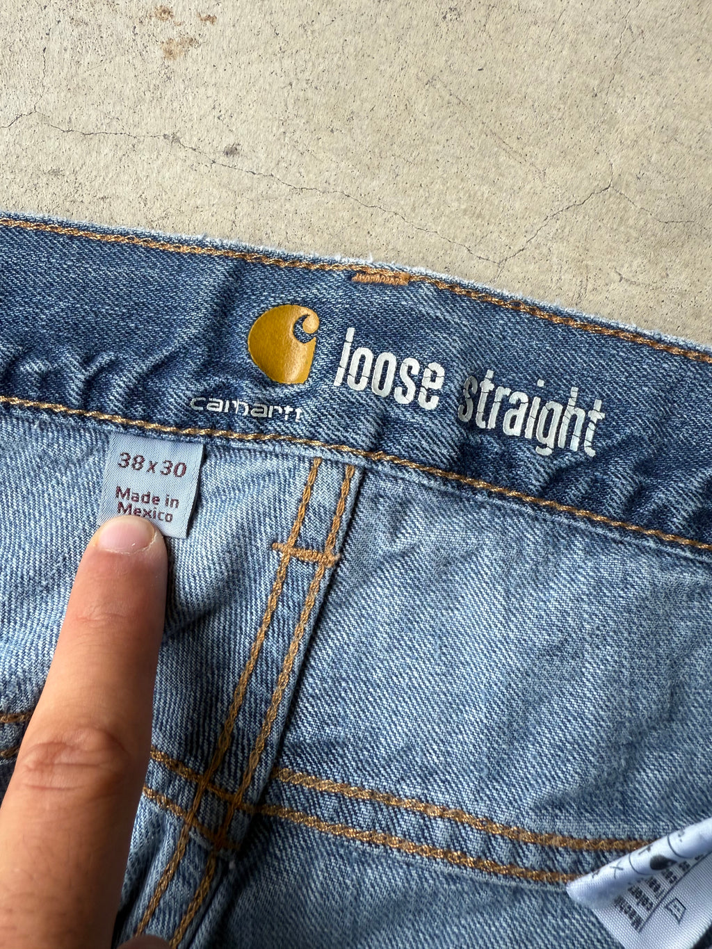 Vintage Carhartt Blue Jeans - 38