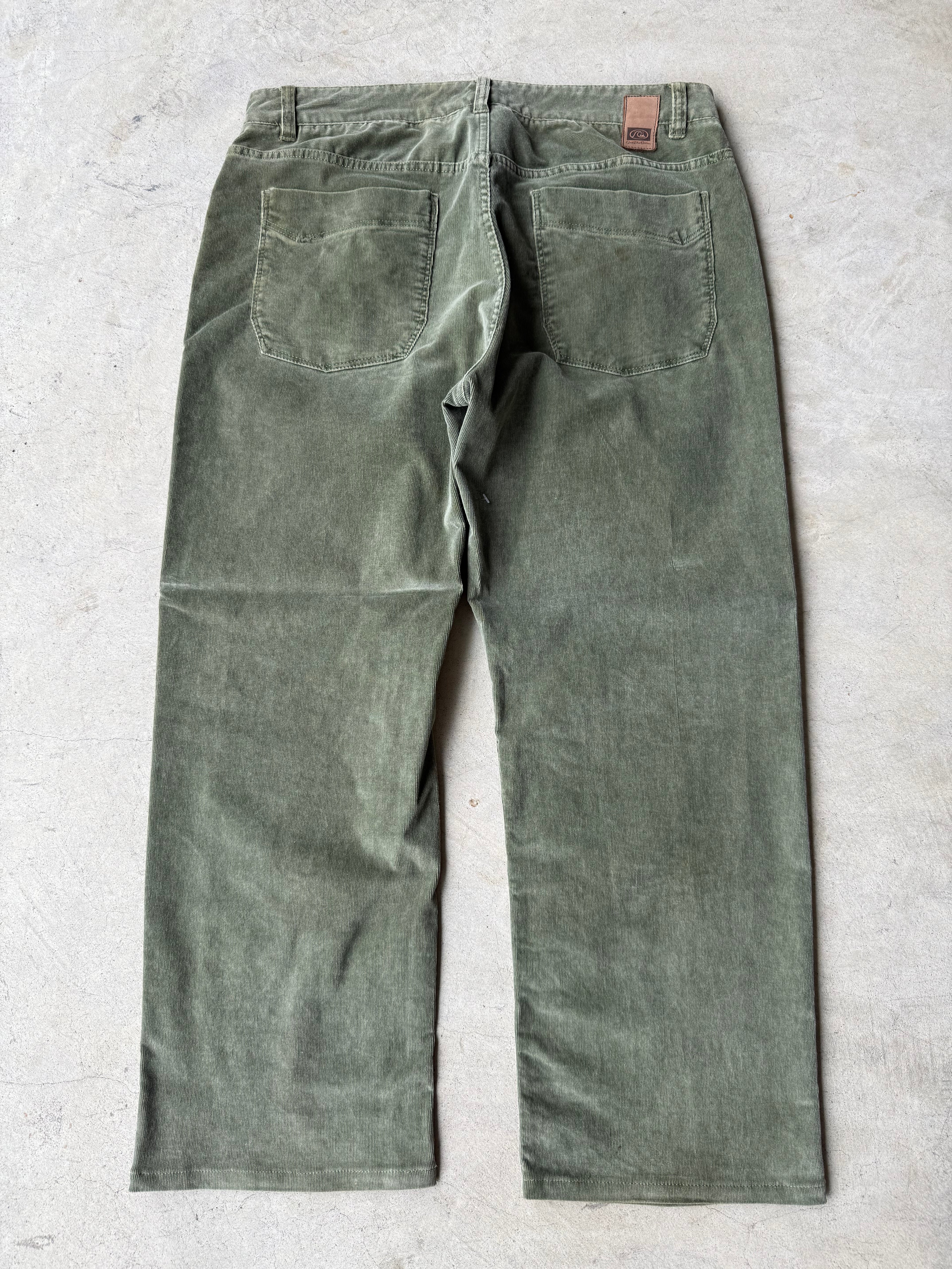 Vintage Quicksilver Green Corduroy Pants - 34