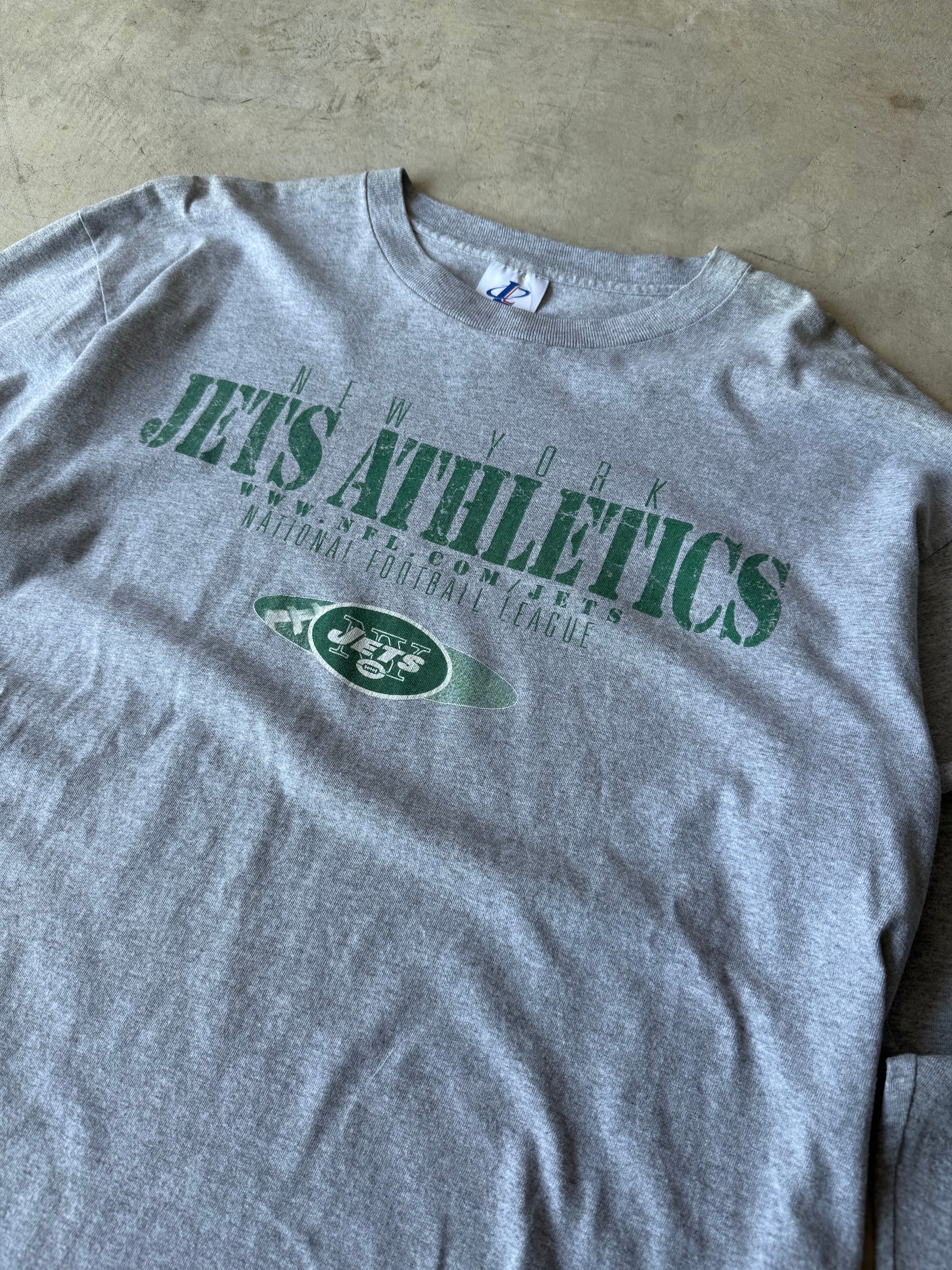 Vintage New York Jets Gray Long Sleeve - L