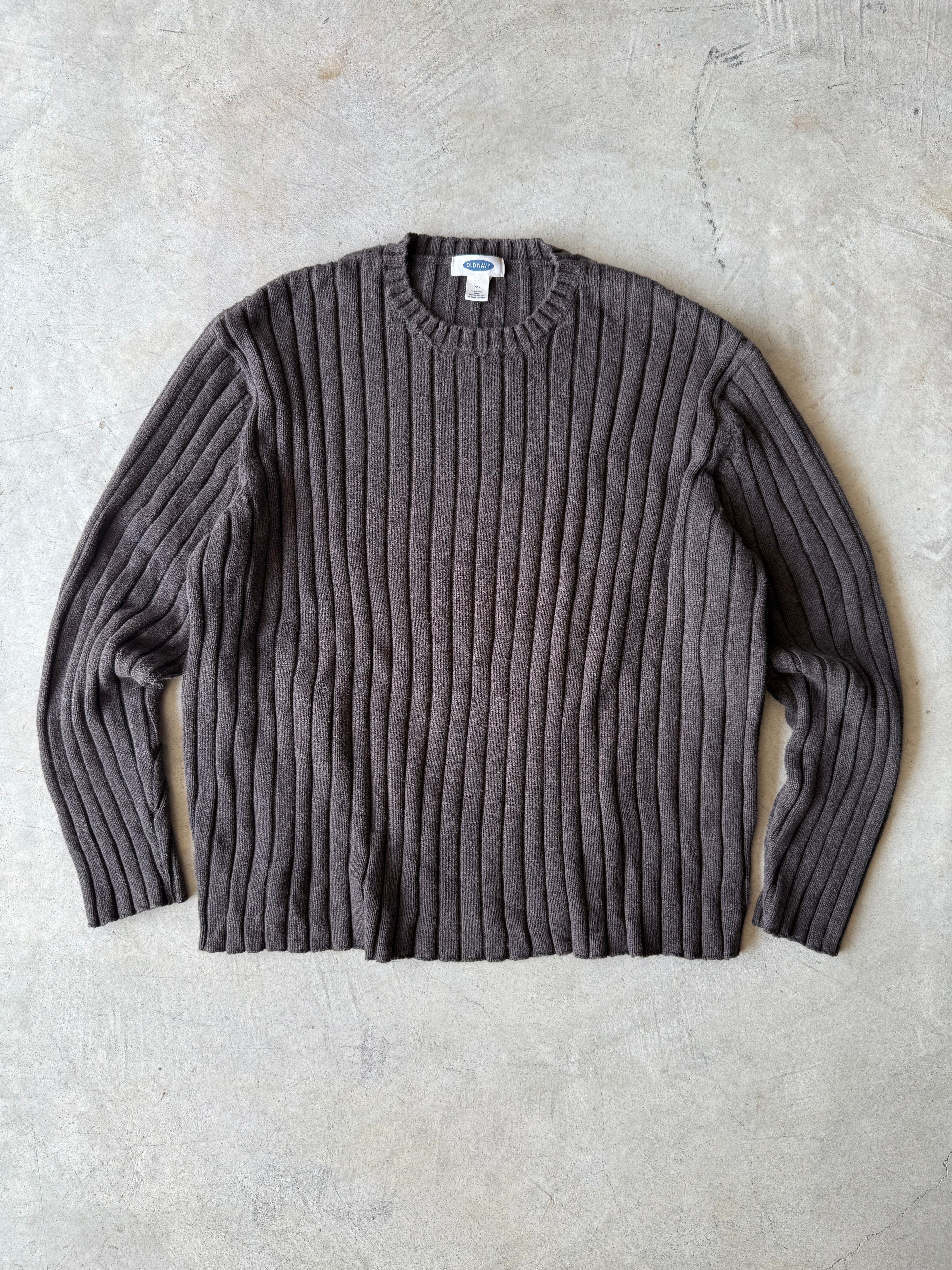 Vintage Old Navy Brown Striped Sweater - XXL