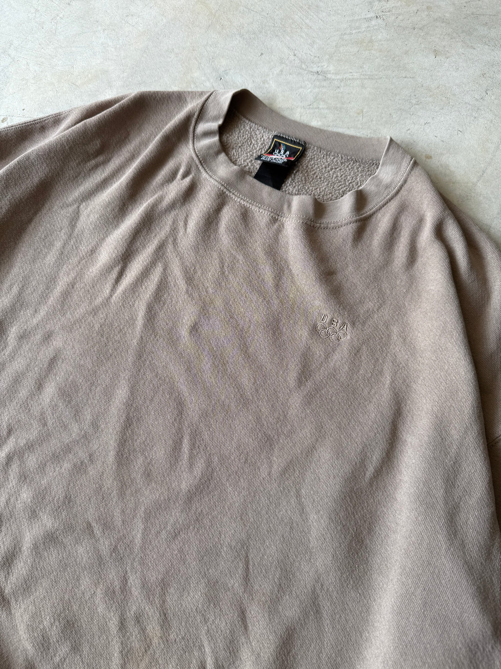 Vintage Light Brown Olympic Crewneck - XL