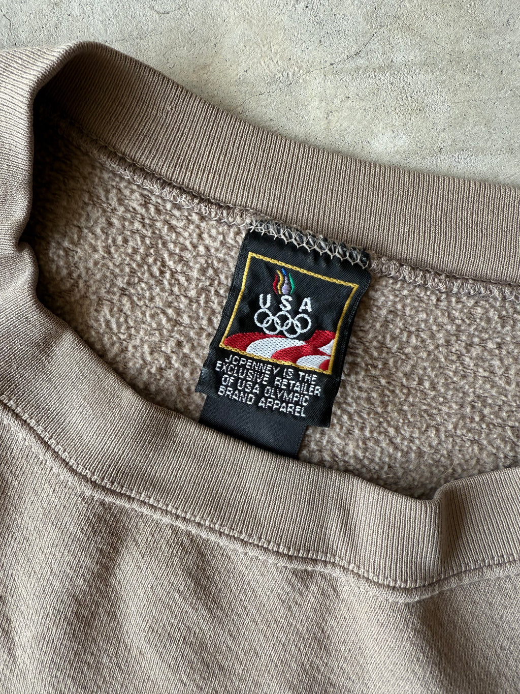 Vintage Light Brown Olympic Crewneck - XL