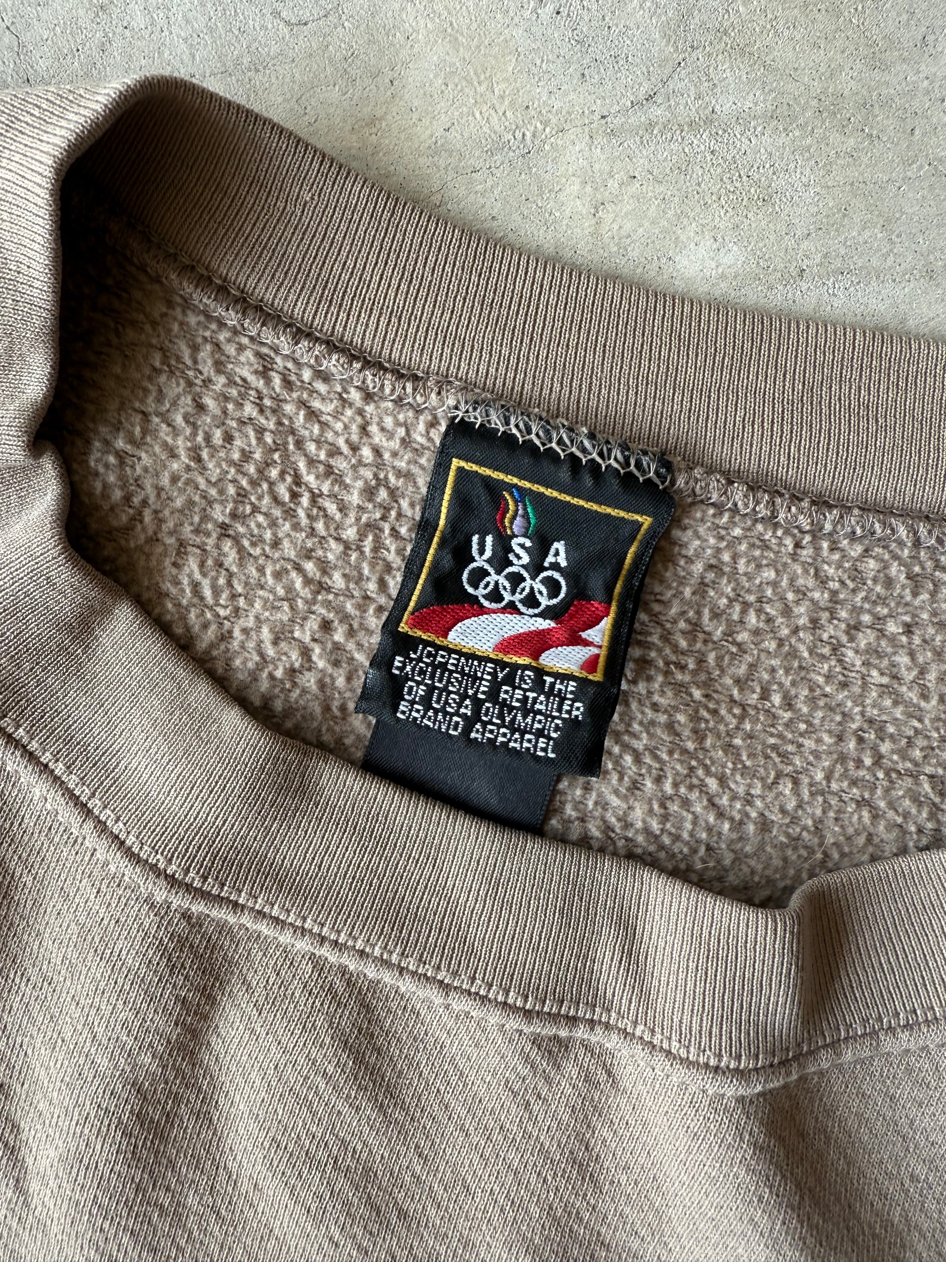 Vintage Light Brown Olympic Crewneck - XL